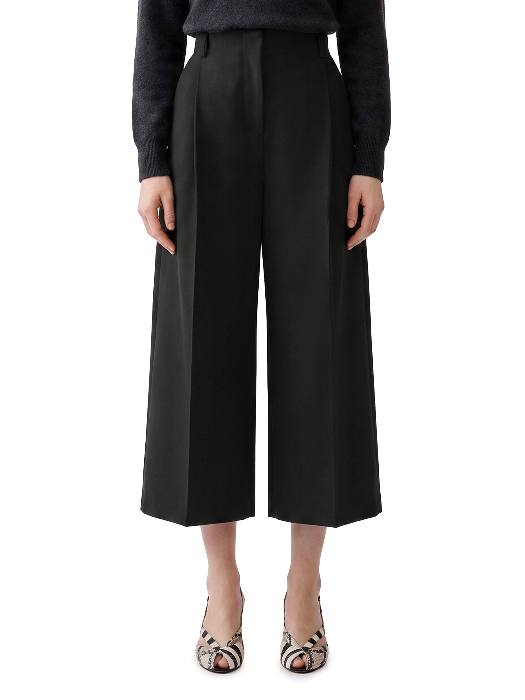 Jacquemus Miami Wool Pants In Black