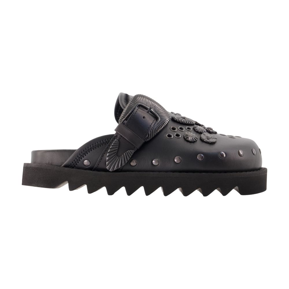 Aj1058 Mules -  - Black - Leather