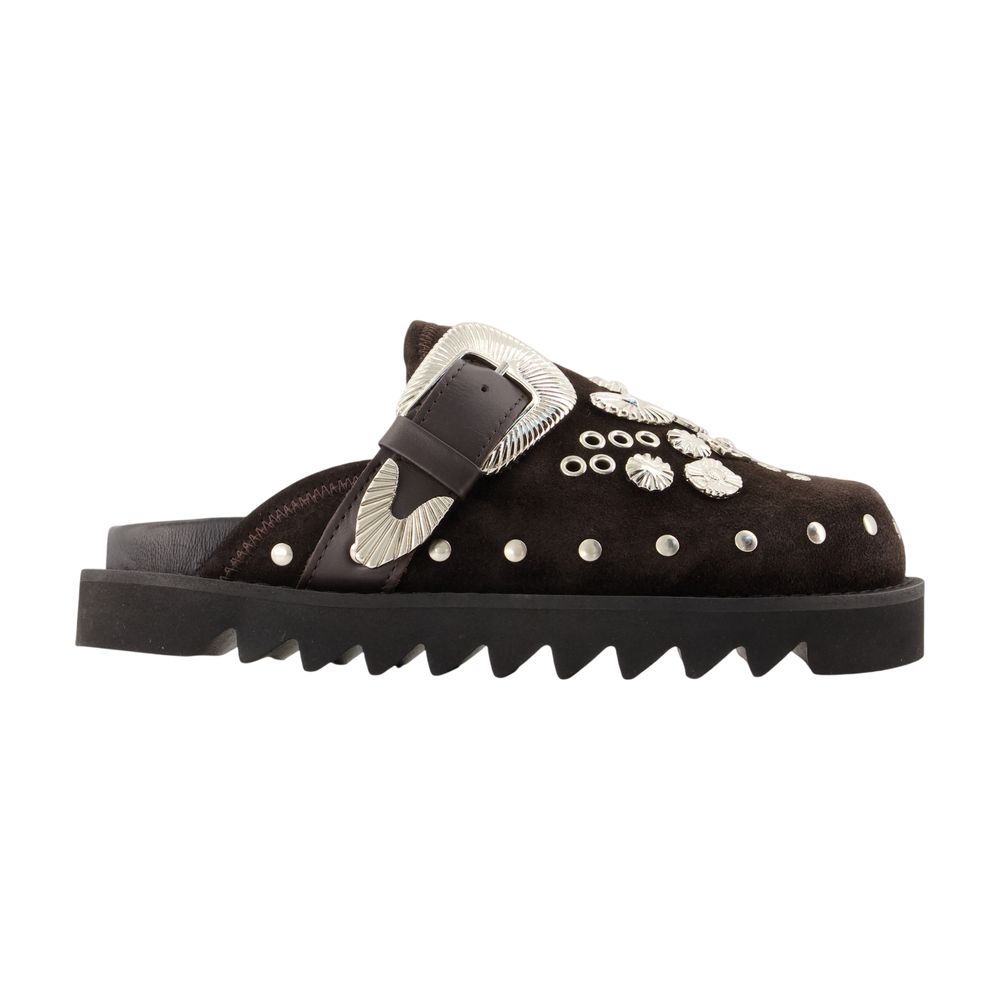 Aj1058 Mules -  - Leather - Brown