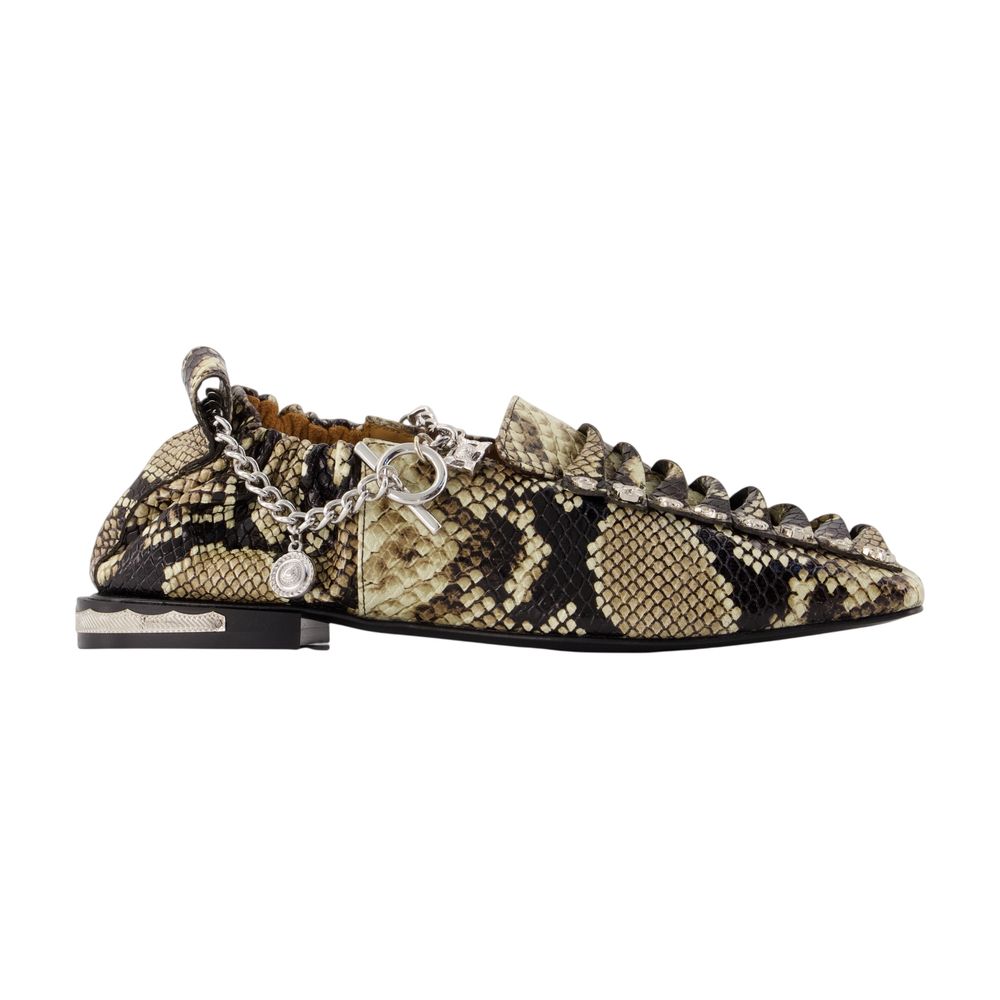 Aj1515 Loafers -  - Leather - Snake Print