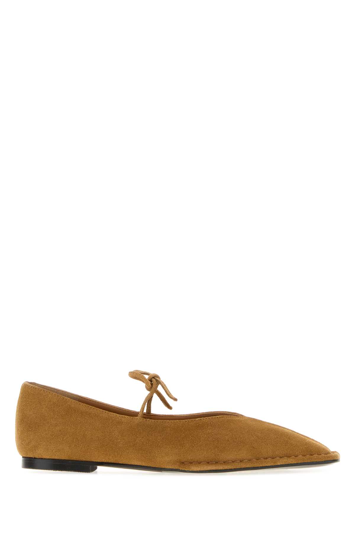 Sway Suede Tan Leather Ballet Flats