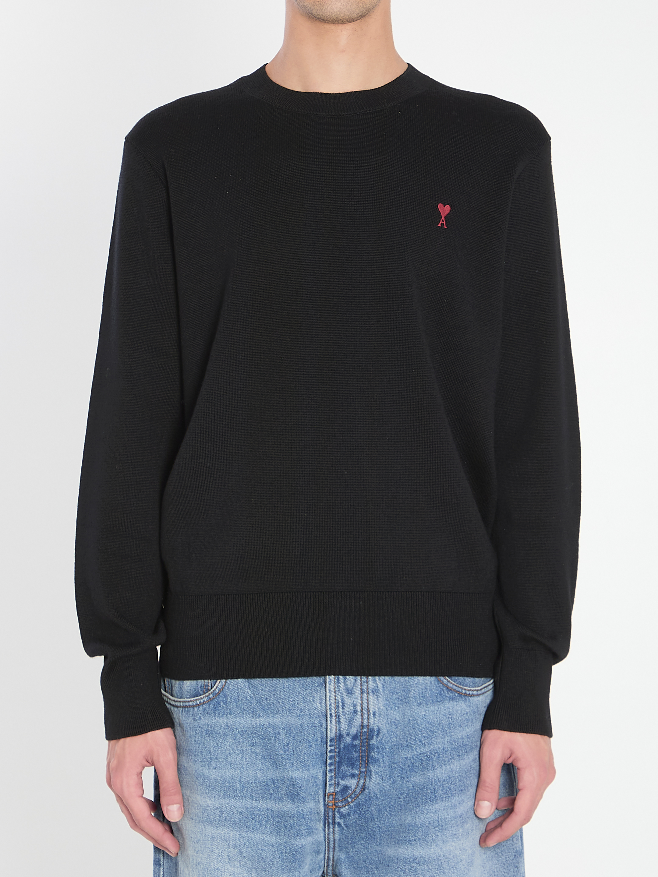 Black Cotton Sweater