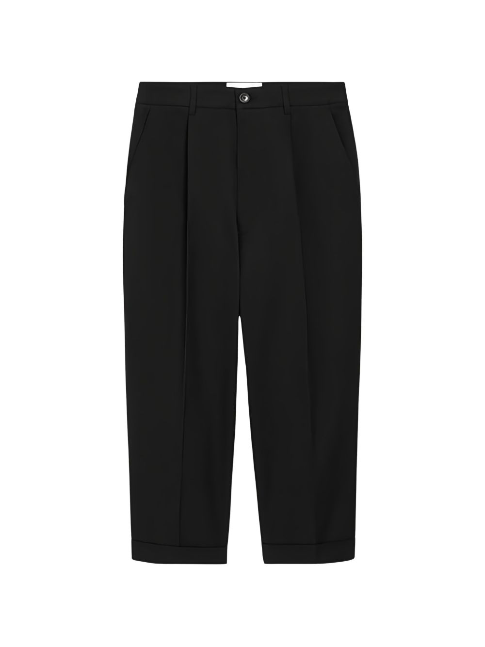 Black Cotton Trousers