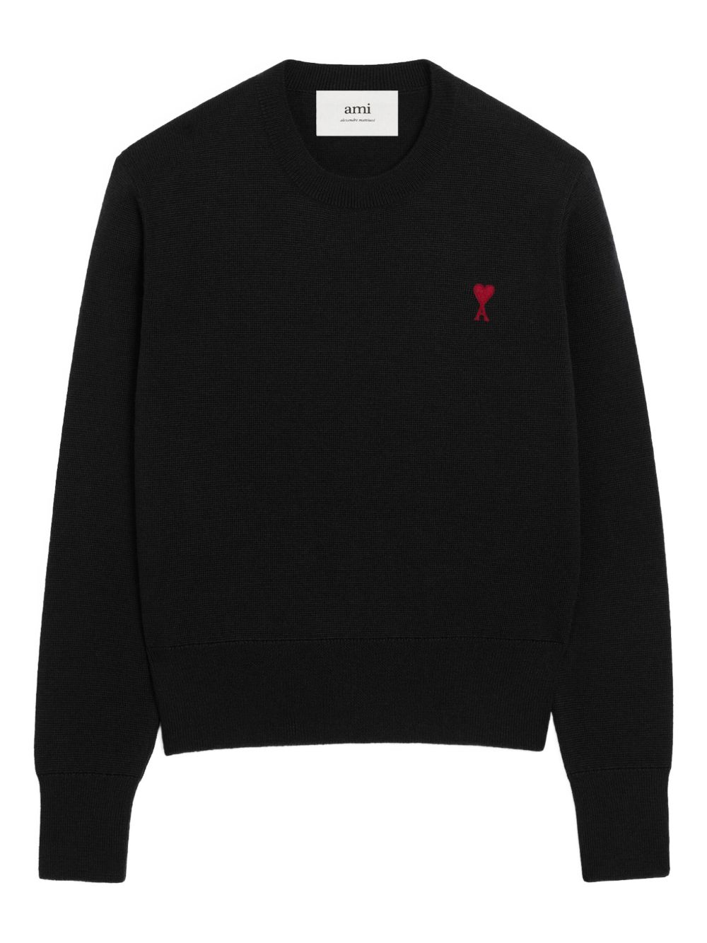 Black Red Wool Sweater
