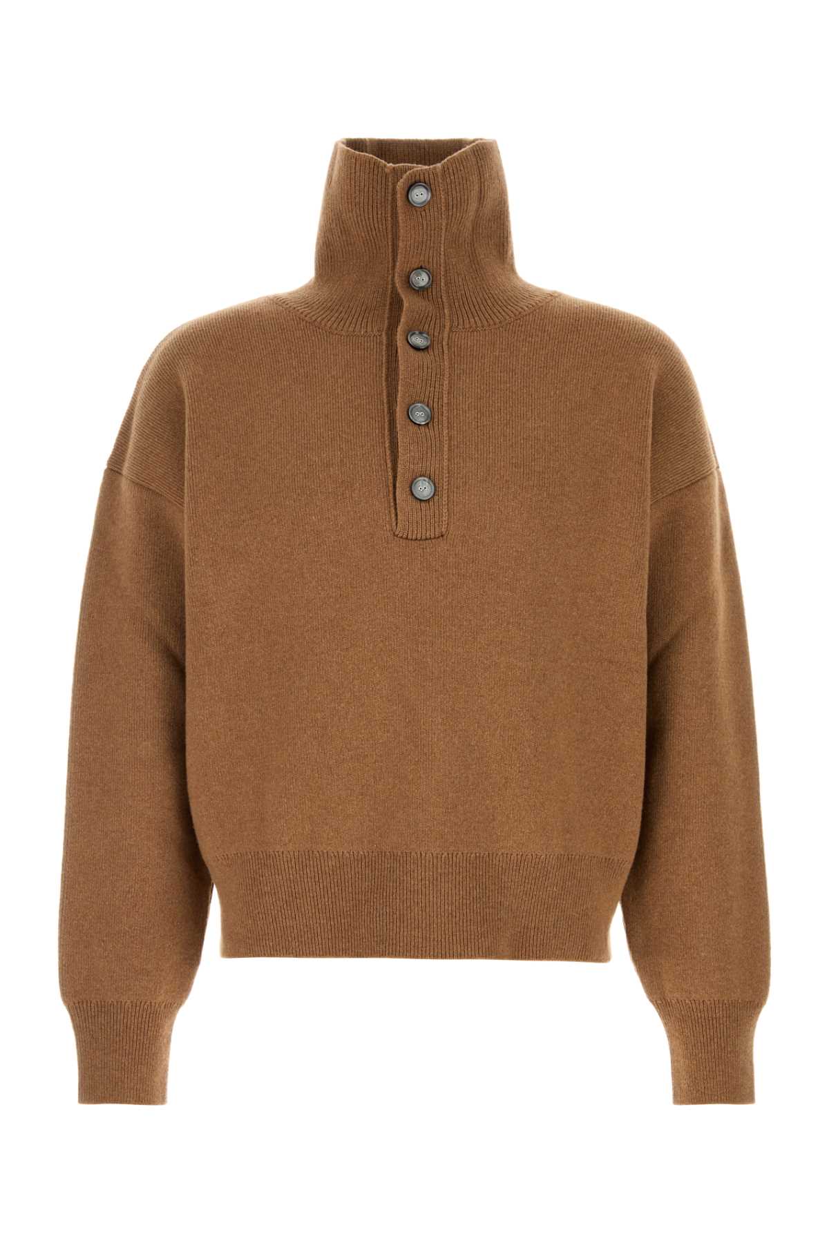 Highbuttonedcollarsweater