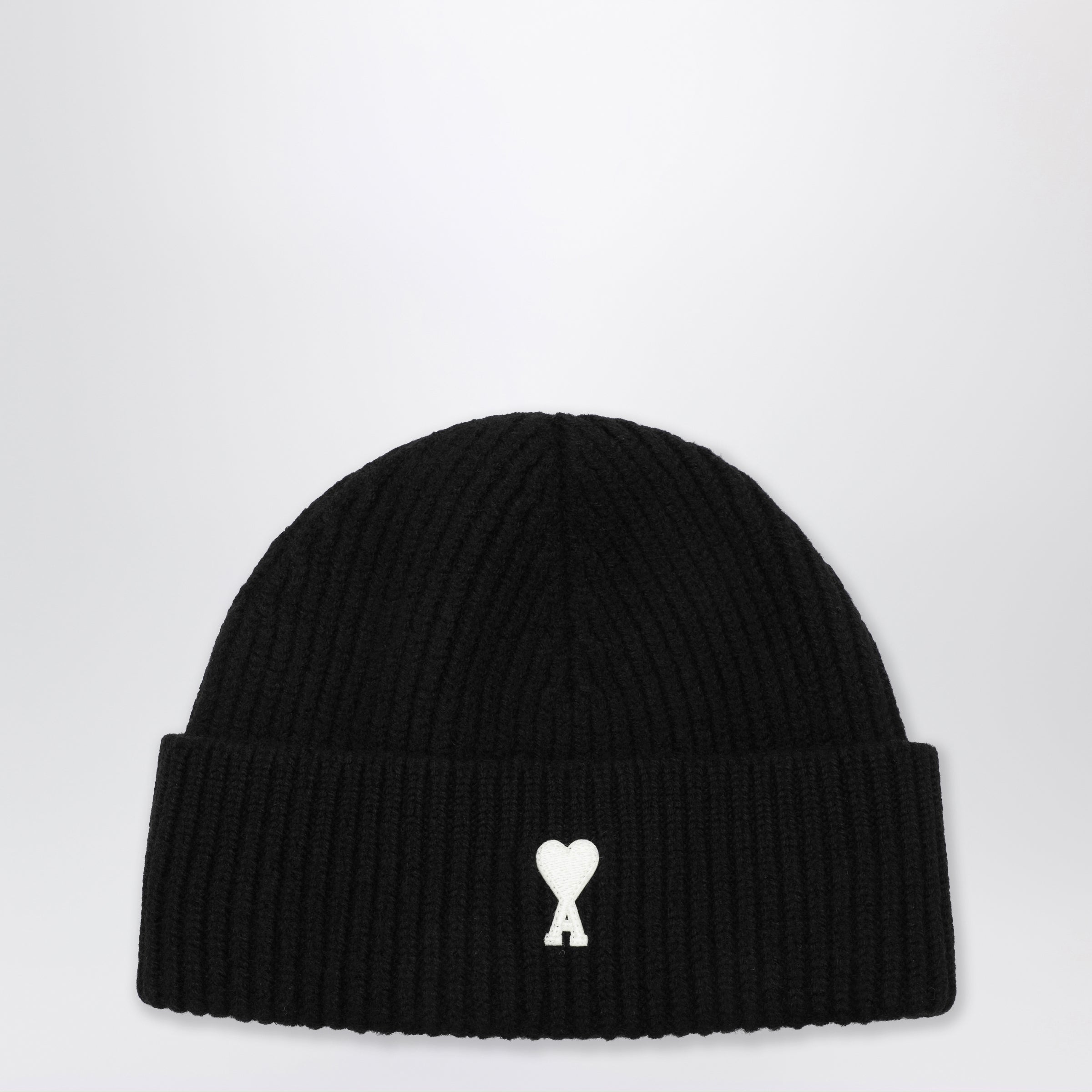 Ami De Coeur Black Wool Hat