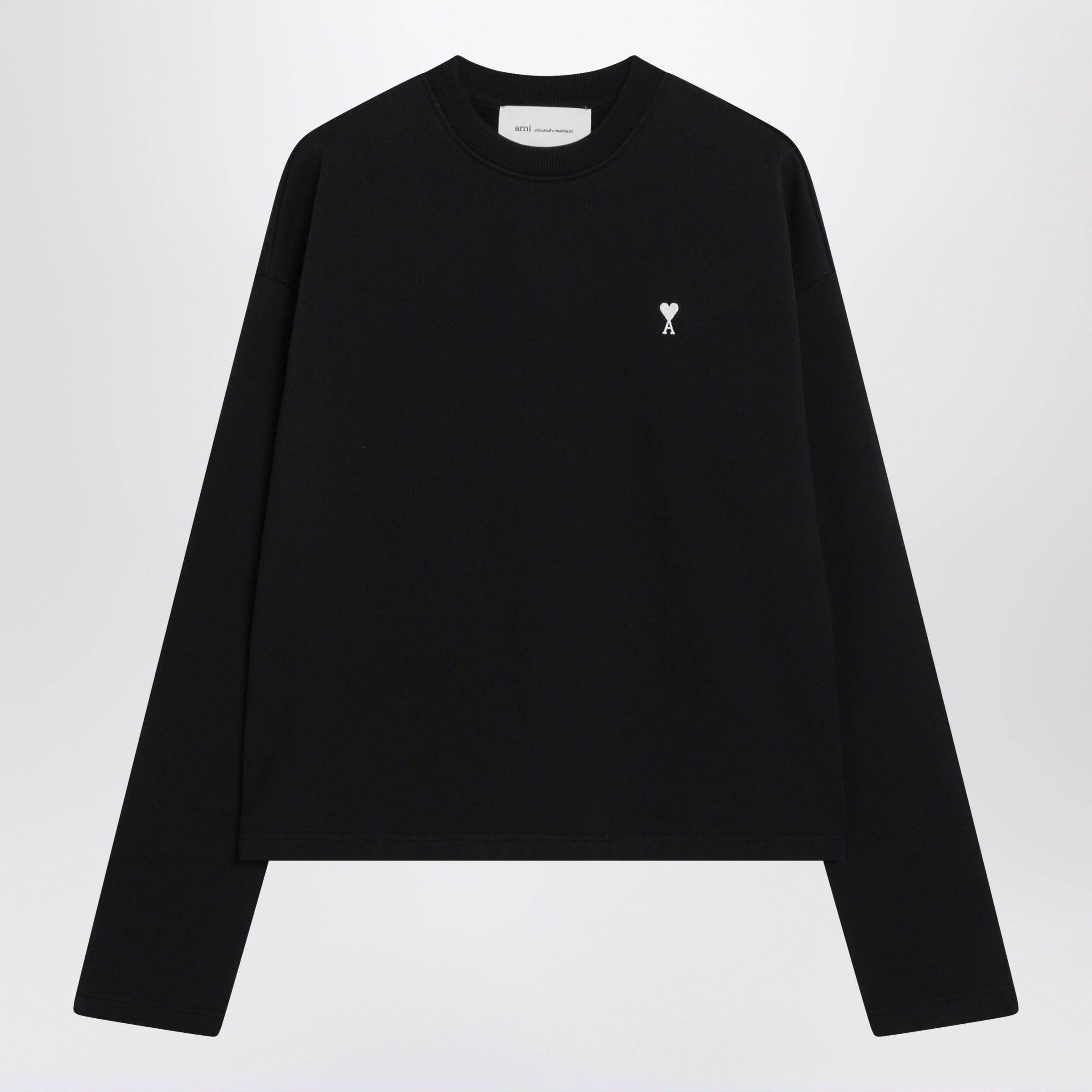 Ami De Coeur Sweatshirt In Black/Cream Cotton