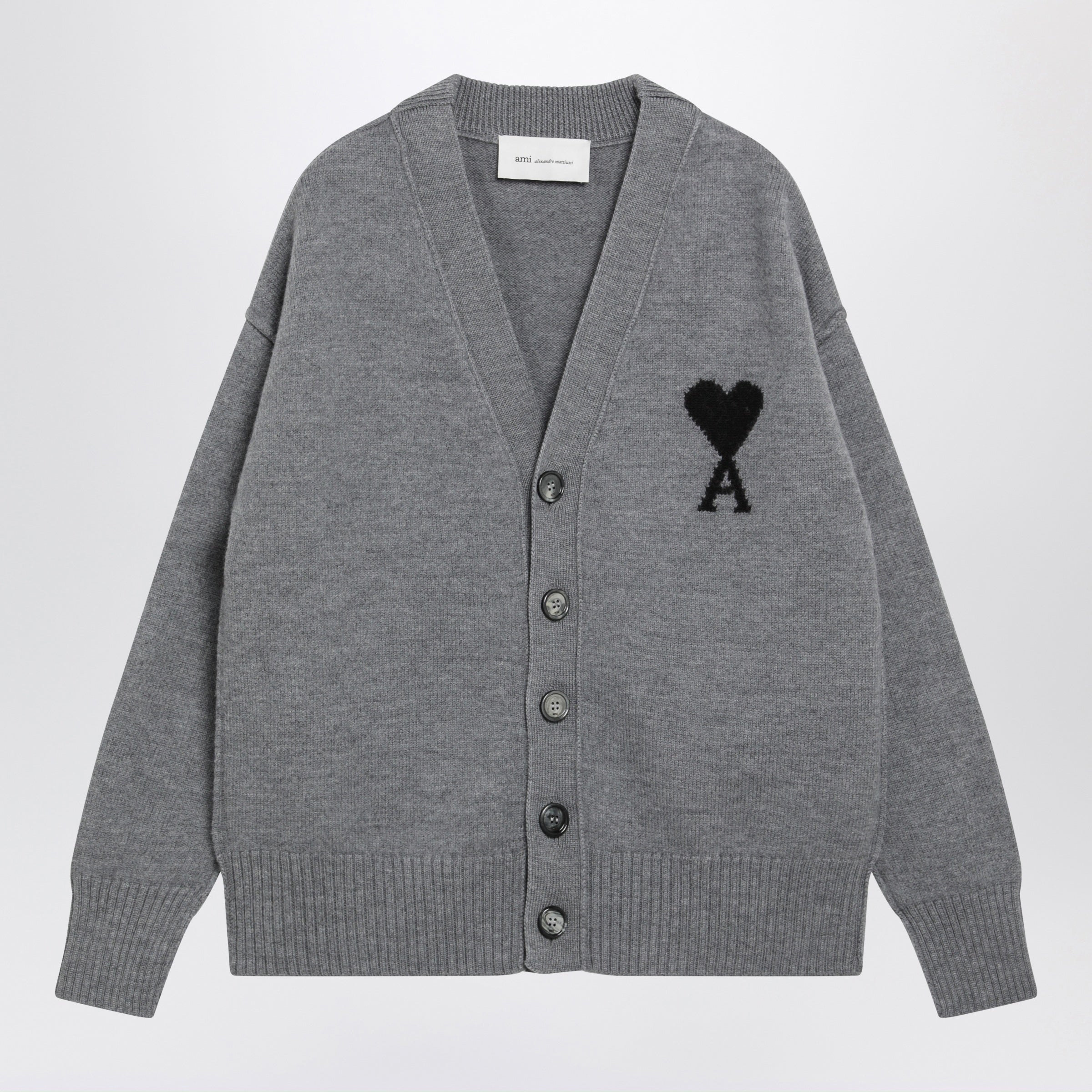 Grey Ami De Coeur Wool Cardigan