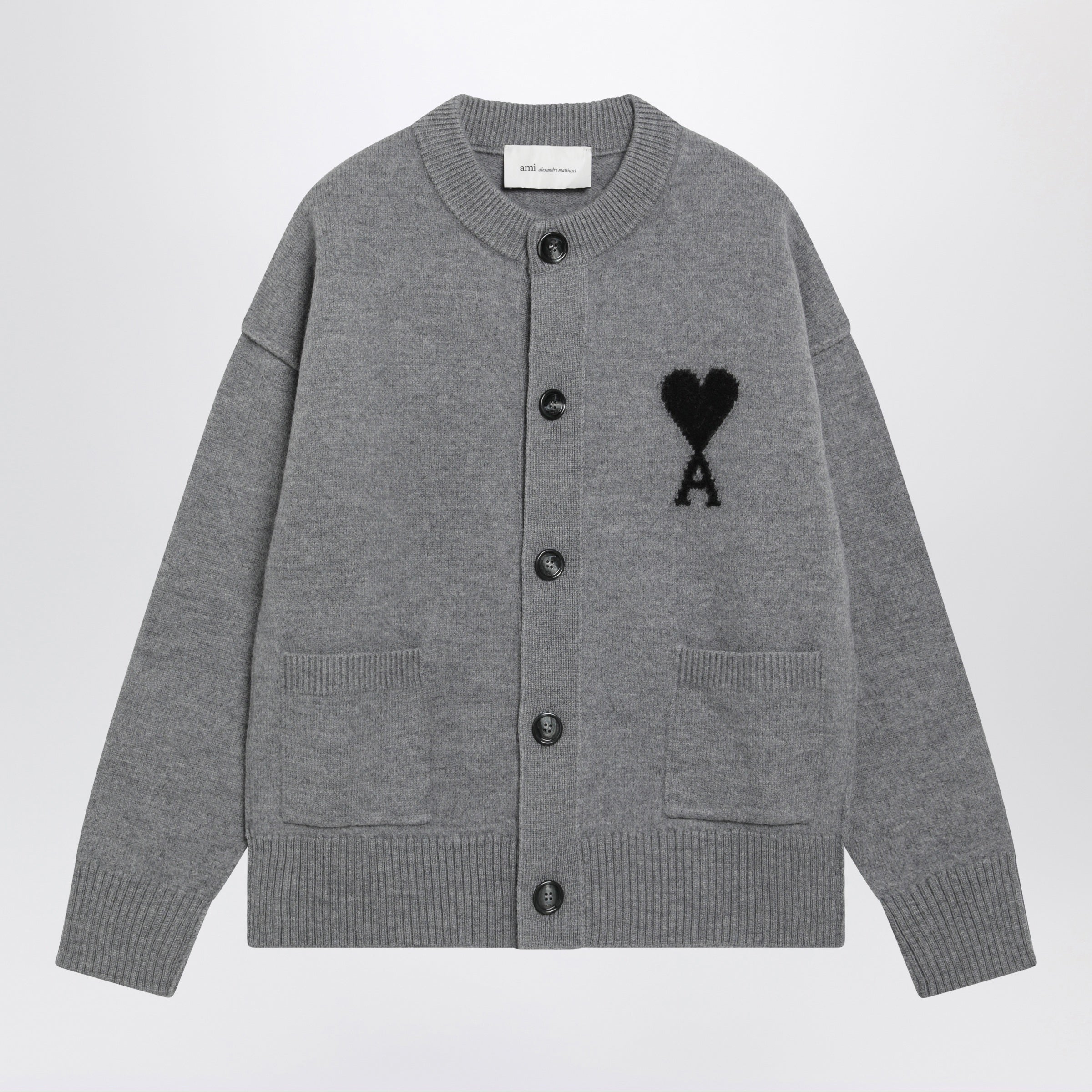 Grey Ami De Coeur Wool Cardigan
