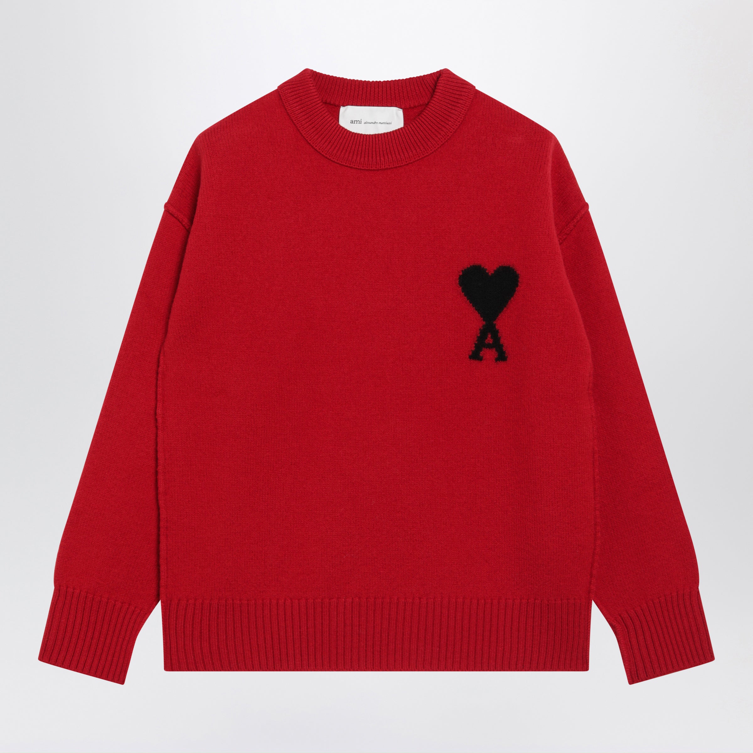 Ruby Red Ami De Coeur Virgin Wool Sweater