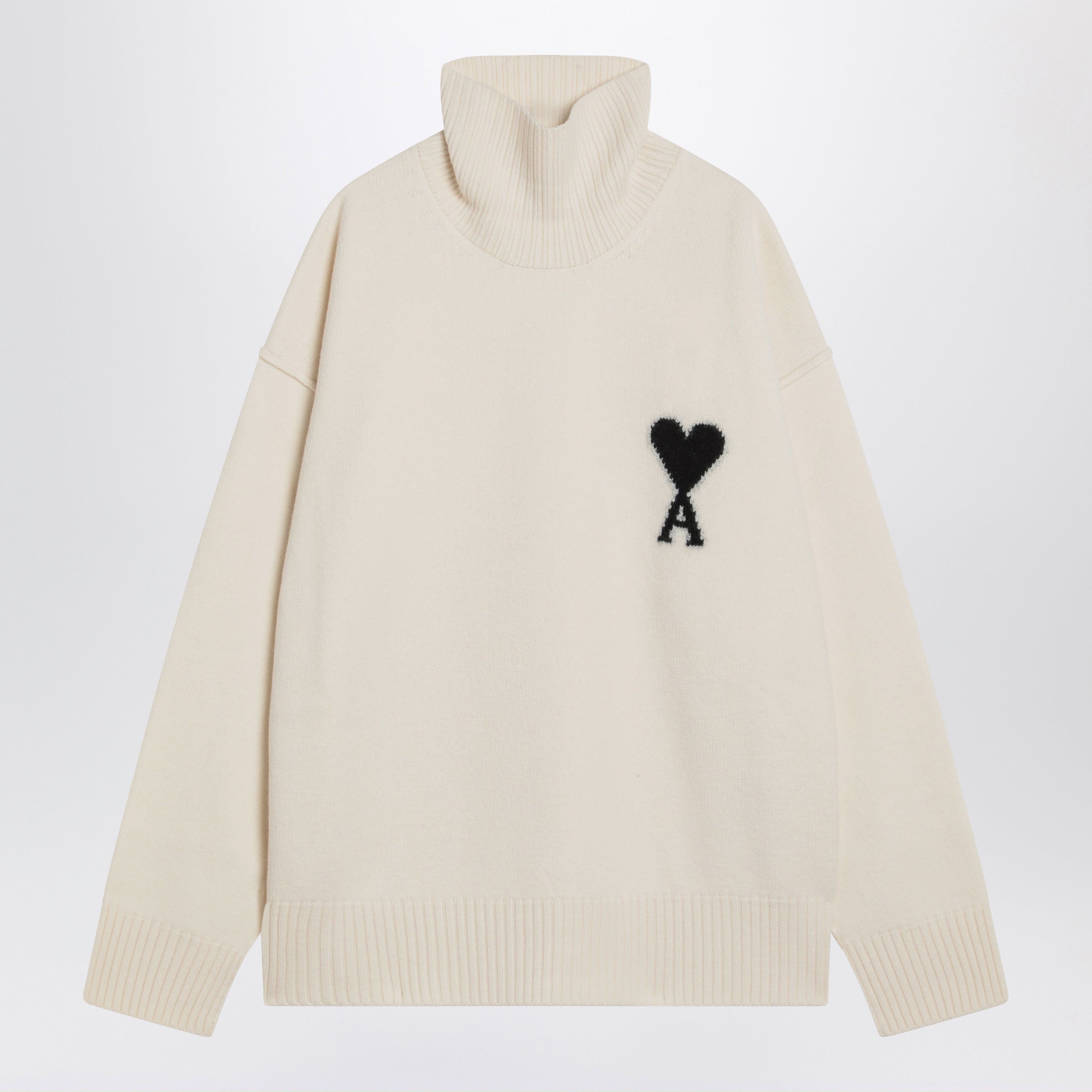 White Ami De Coeur Turtleneck Sweater
