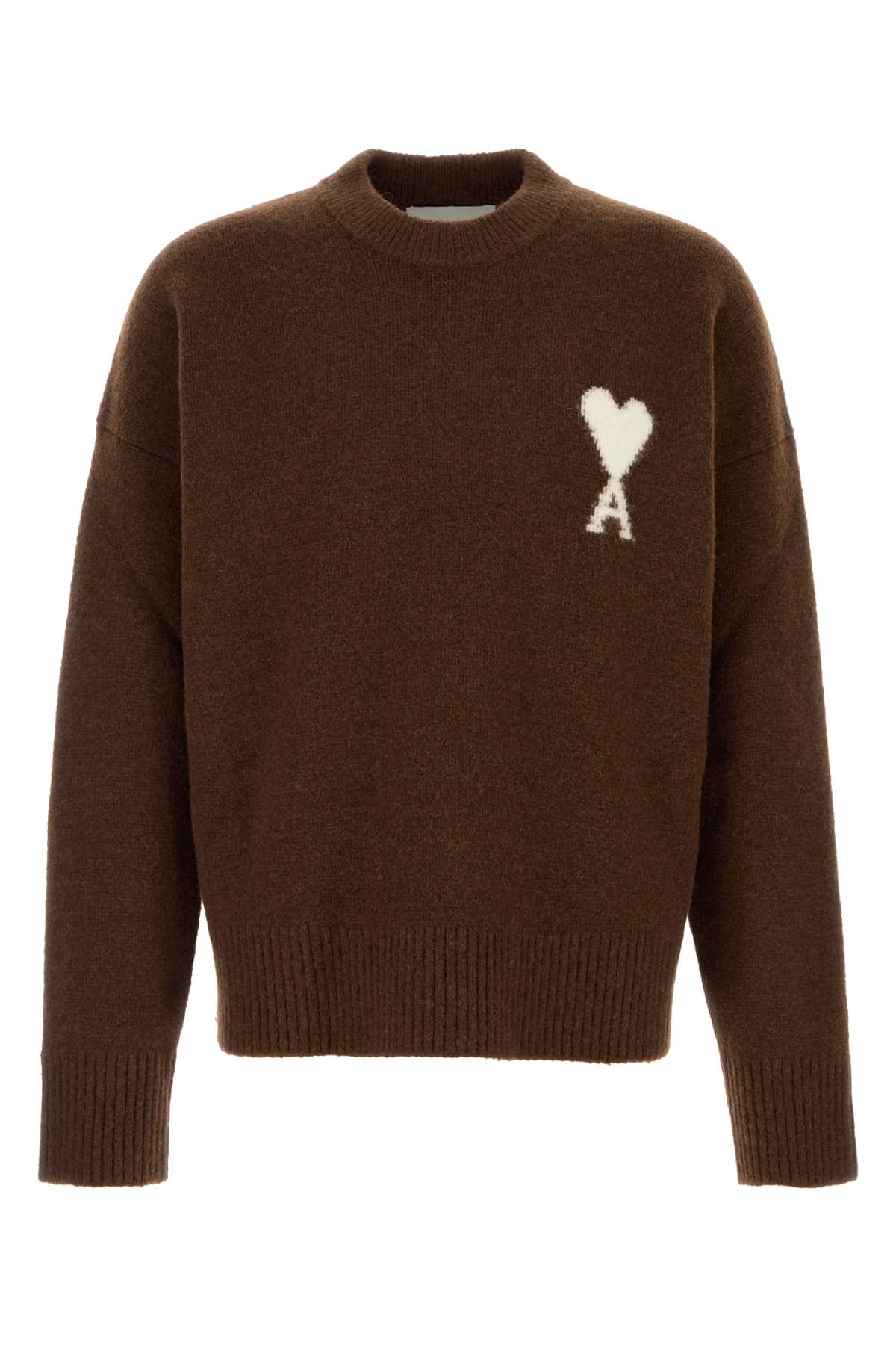 Quota-Crewnecksweaterwithamidecoeur