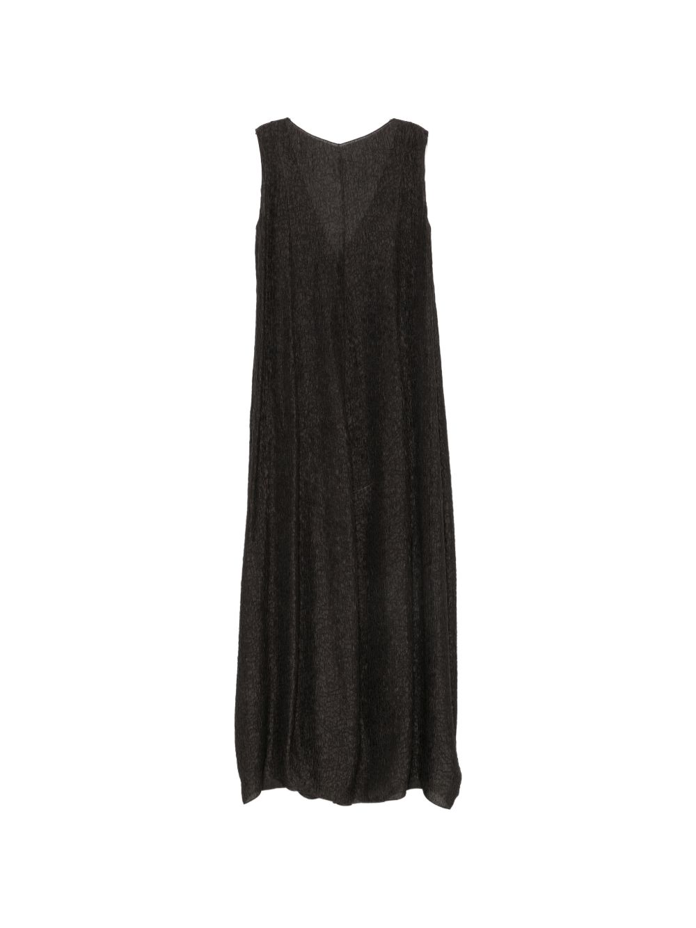 Cortana Anhelo Silk Long Dress In Brown