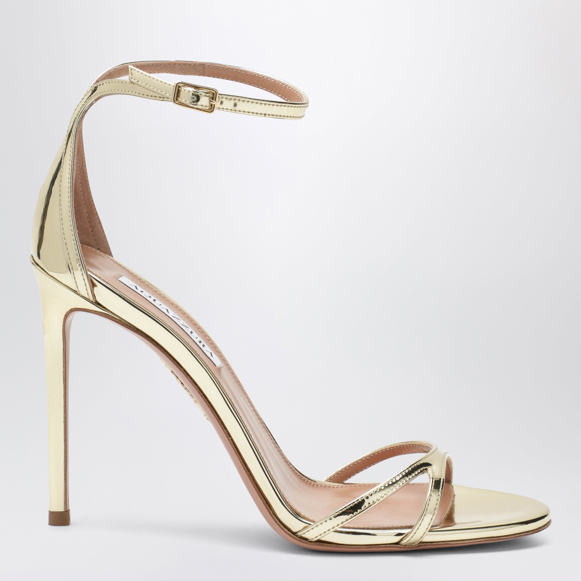 Nuda Gold Metallic Leather Sandals