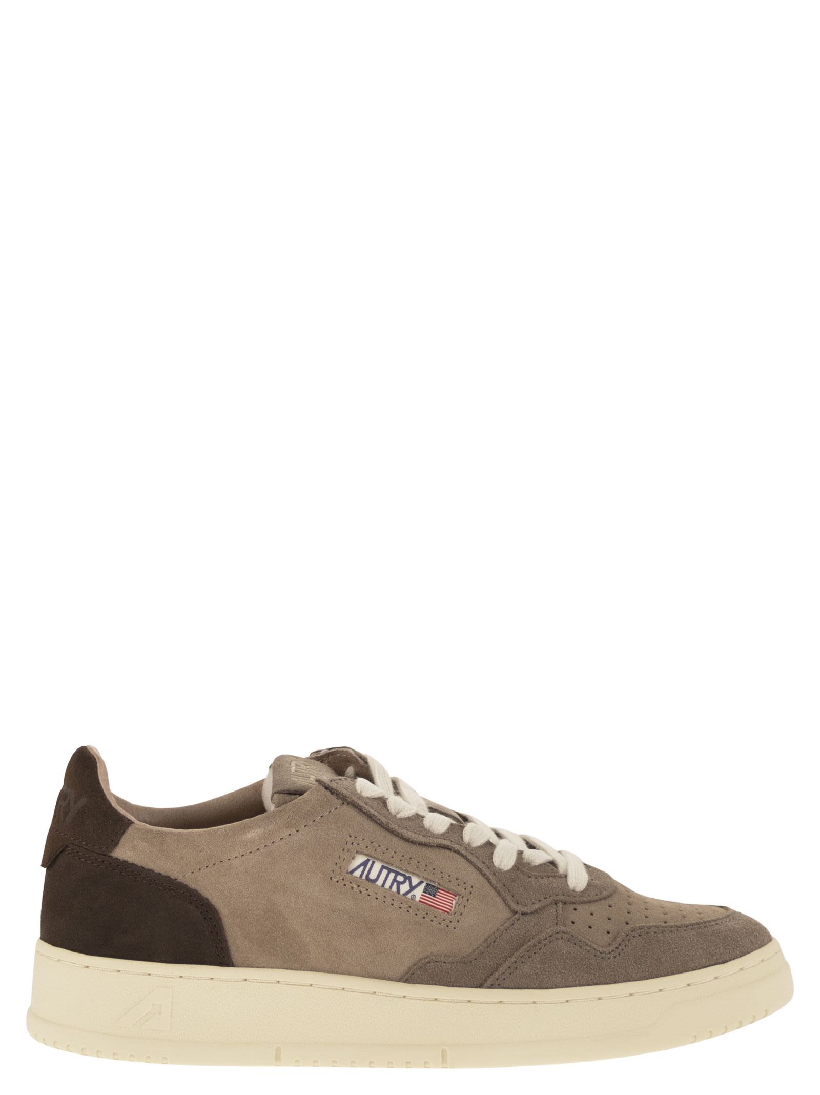 Medalist Low - Colour-Block Suede Trainers