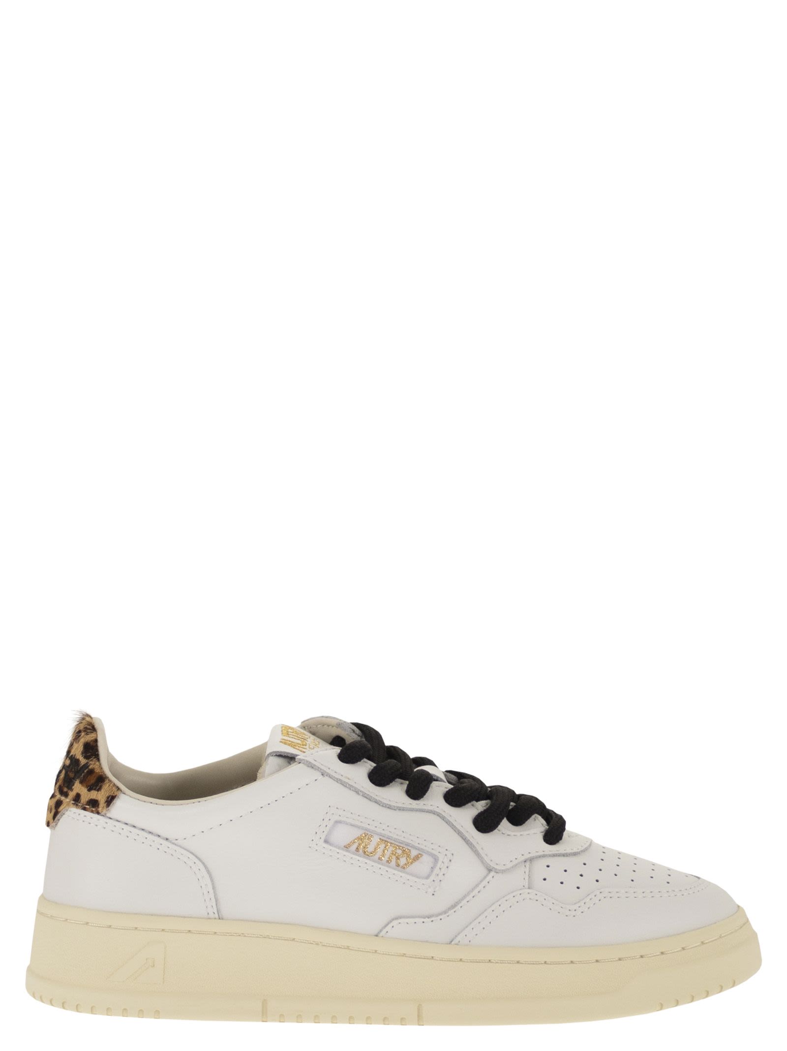 Medalist Low - Leather Sneakers With Animal Print Detail