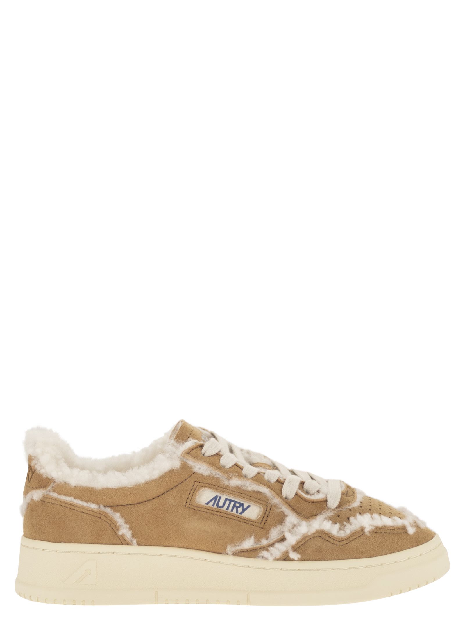 Medalist Low - Suede Trainers With Shearling Lining