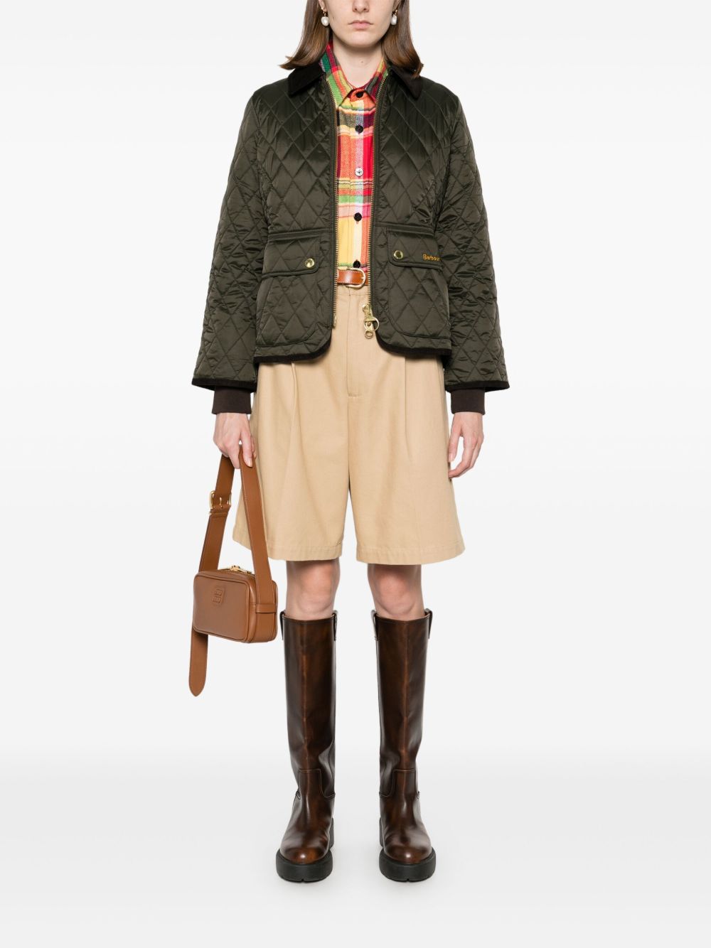 Barbour Sage Polyamide Jacket In Green