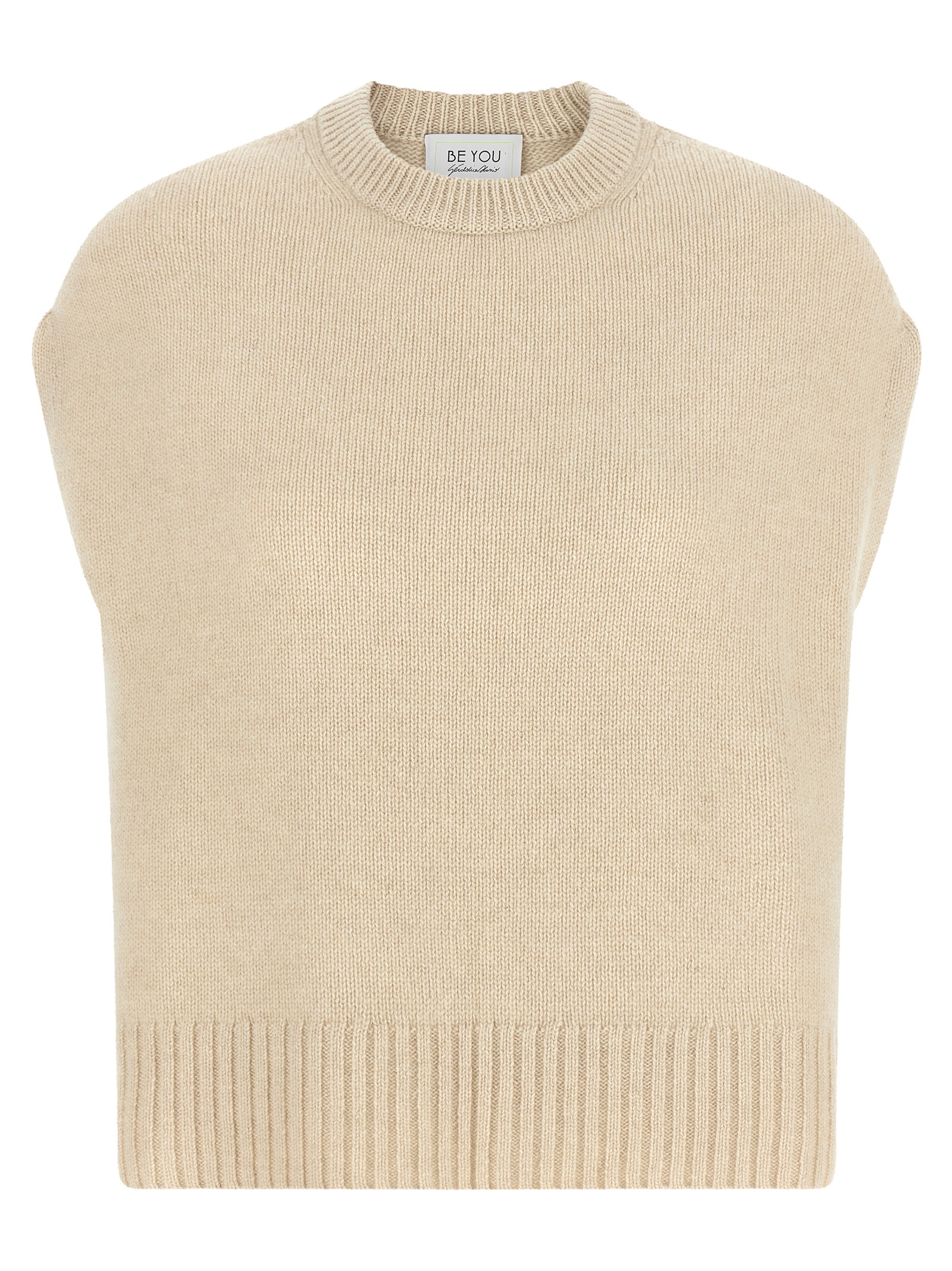 Beyou Be You '9040' Vest In Beige