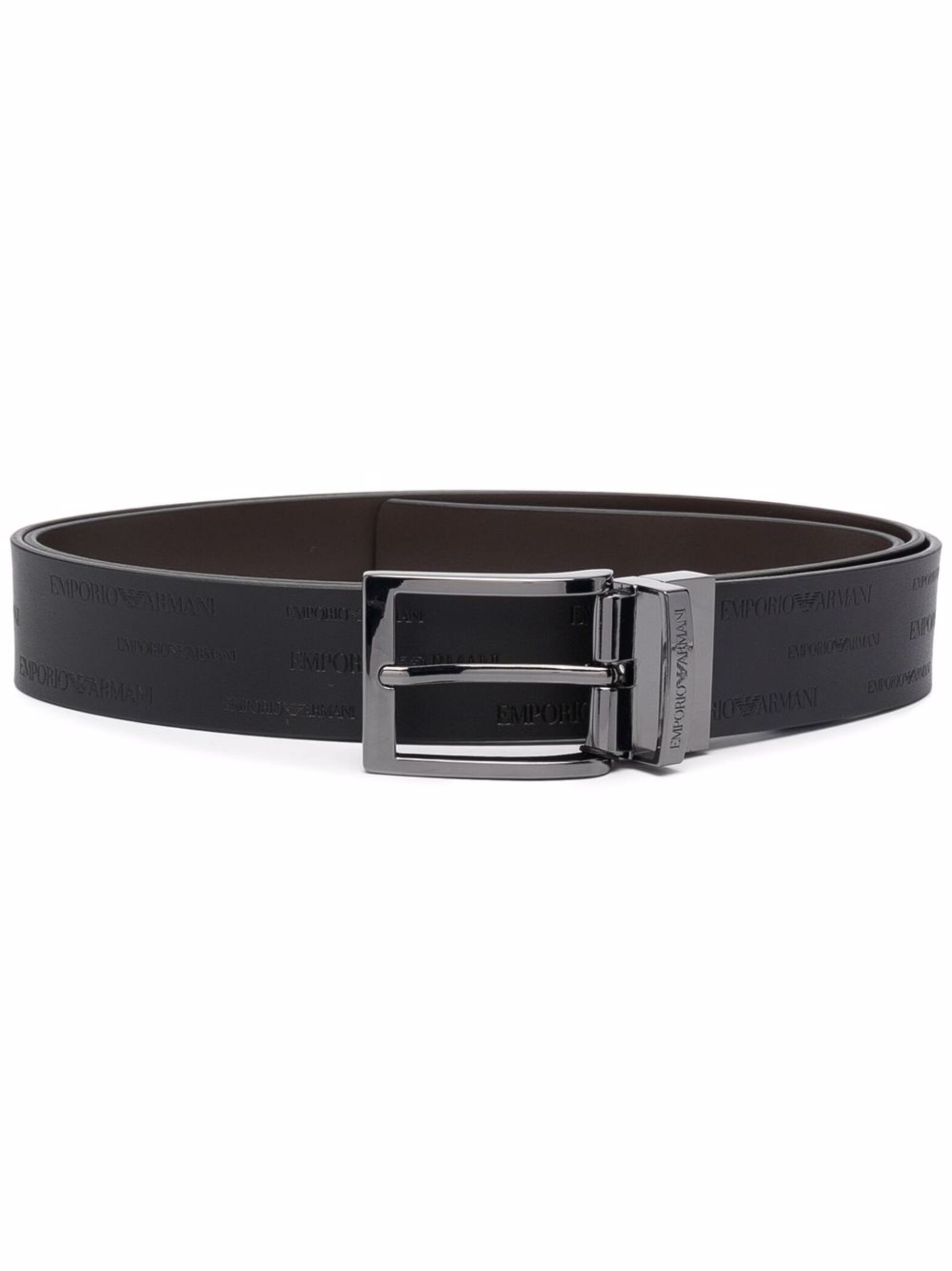 Black Brown Leather Fashion Belt