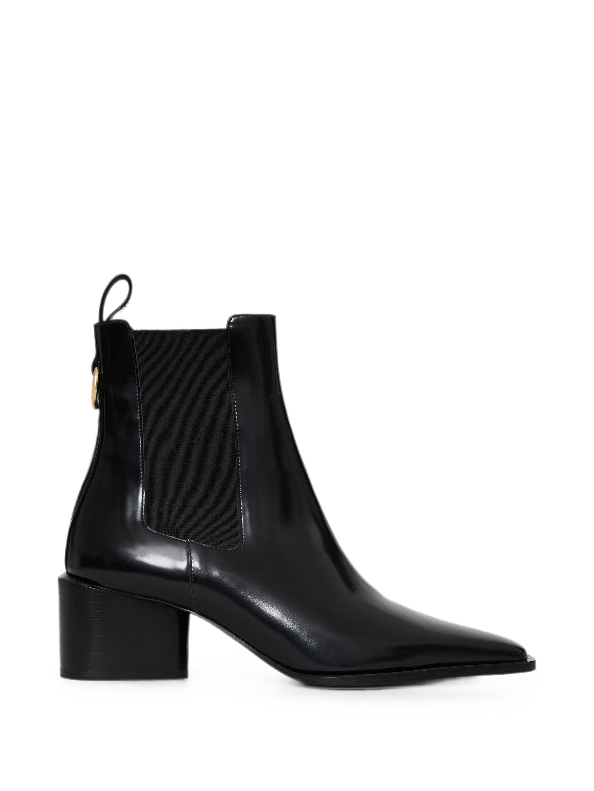 Black Leather Chelsea Boots