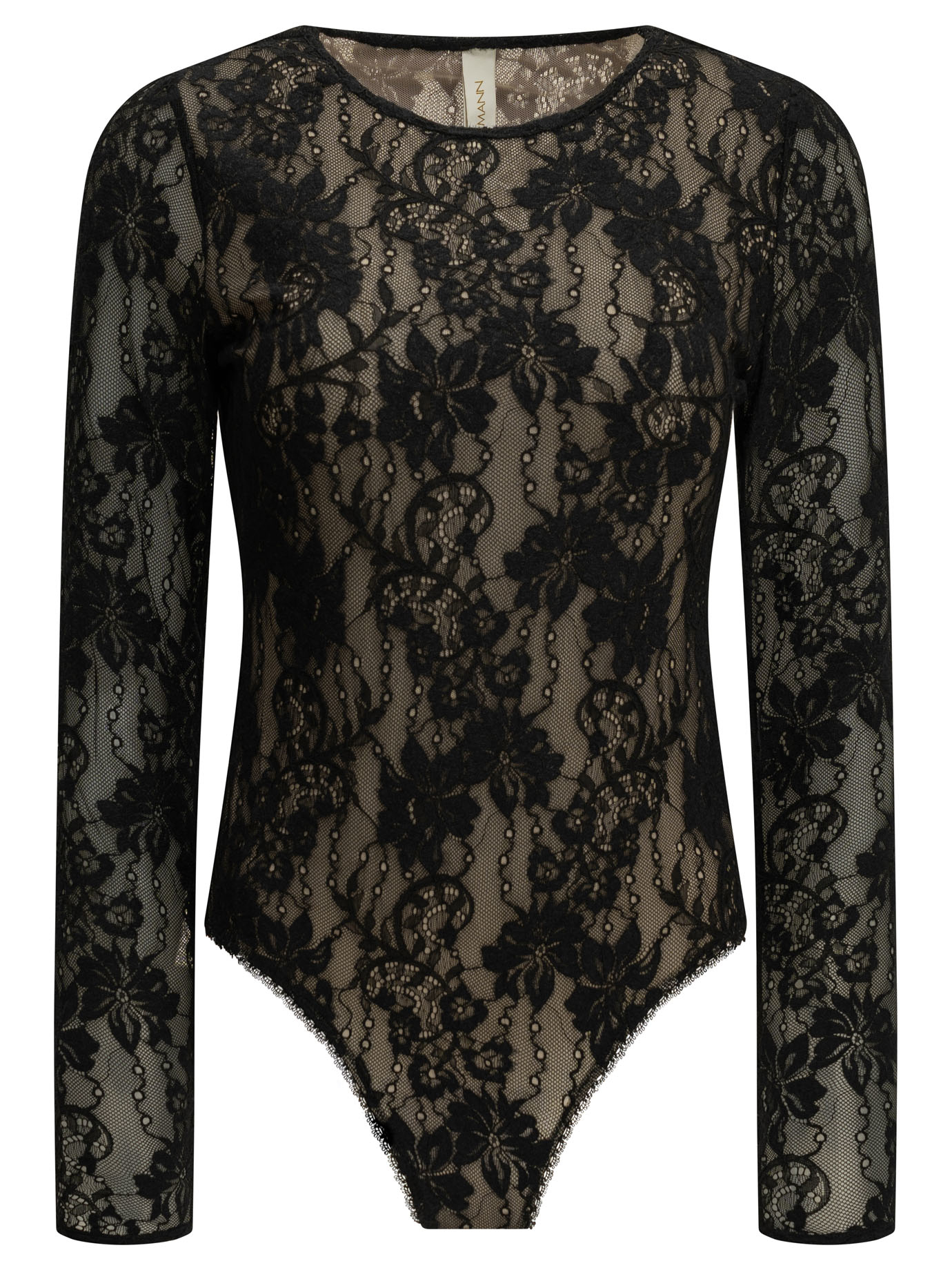 Zimmermann Black Polyamide Elastane Lace Bodysuit