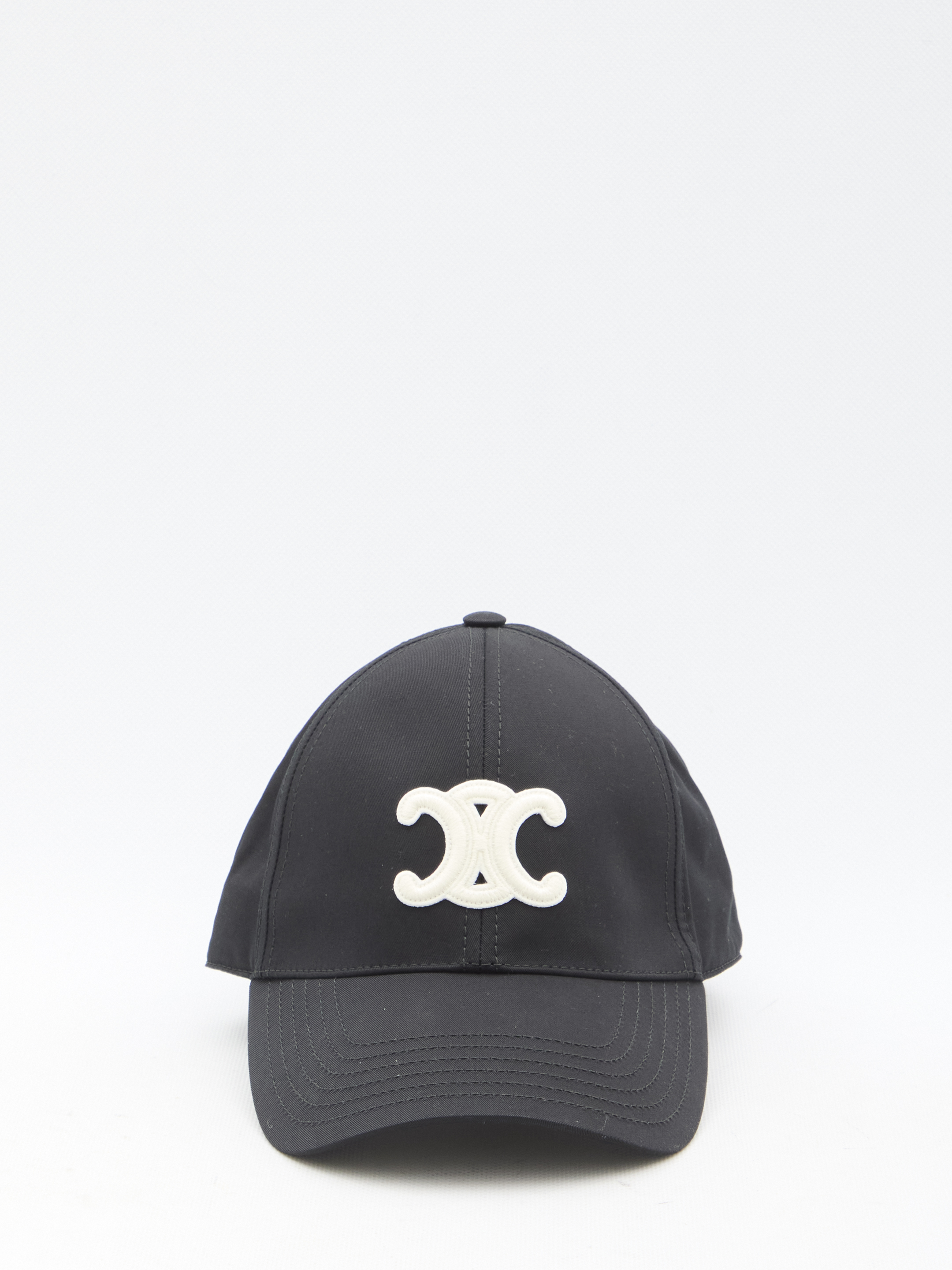 Black Triomphe Cotton Baseball Hat