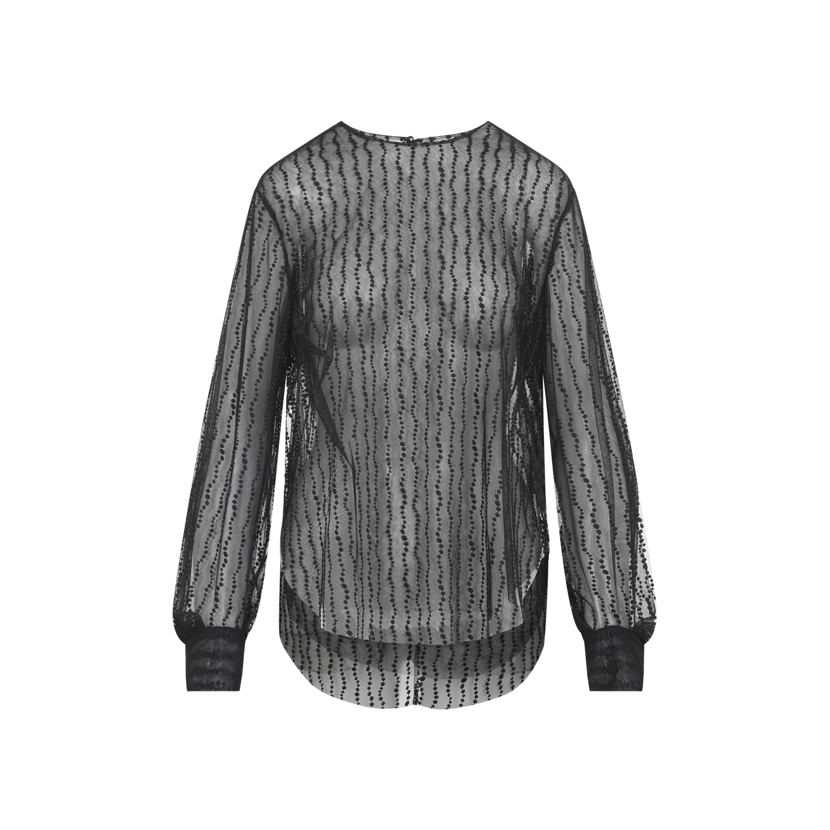 Black Tulle Blouse