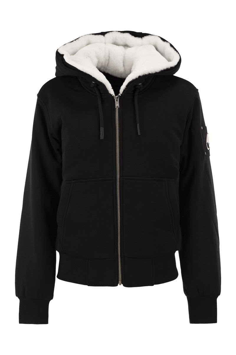 Black White Classic Bunny Hoodie