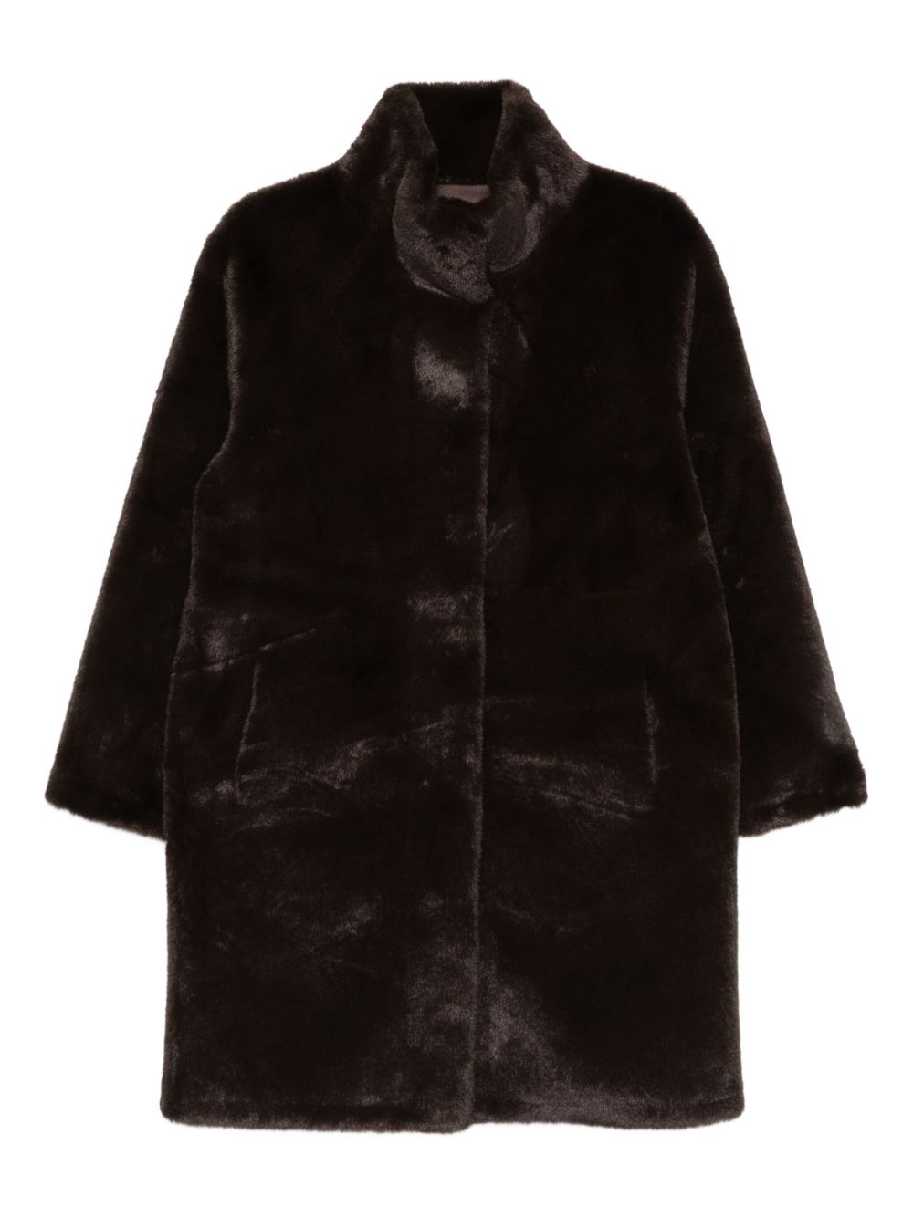 Apparis Blair Faux Fux Coat In Brown