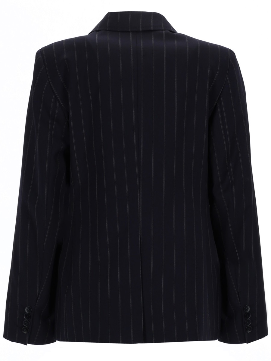 Max Mara Tailored Virgin Wool Blazer In Black