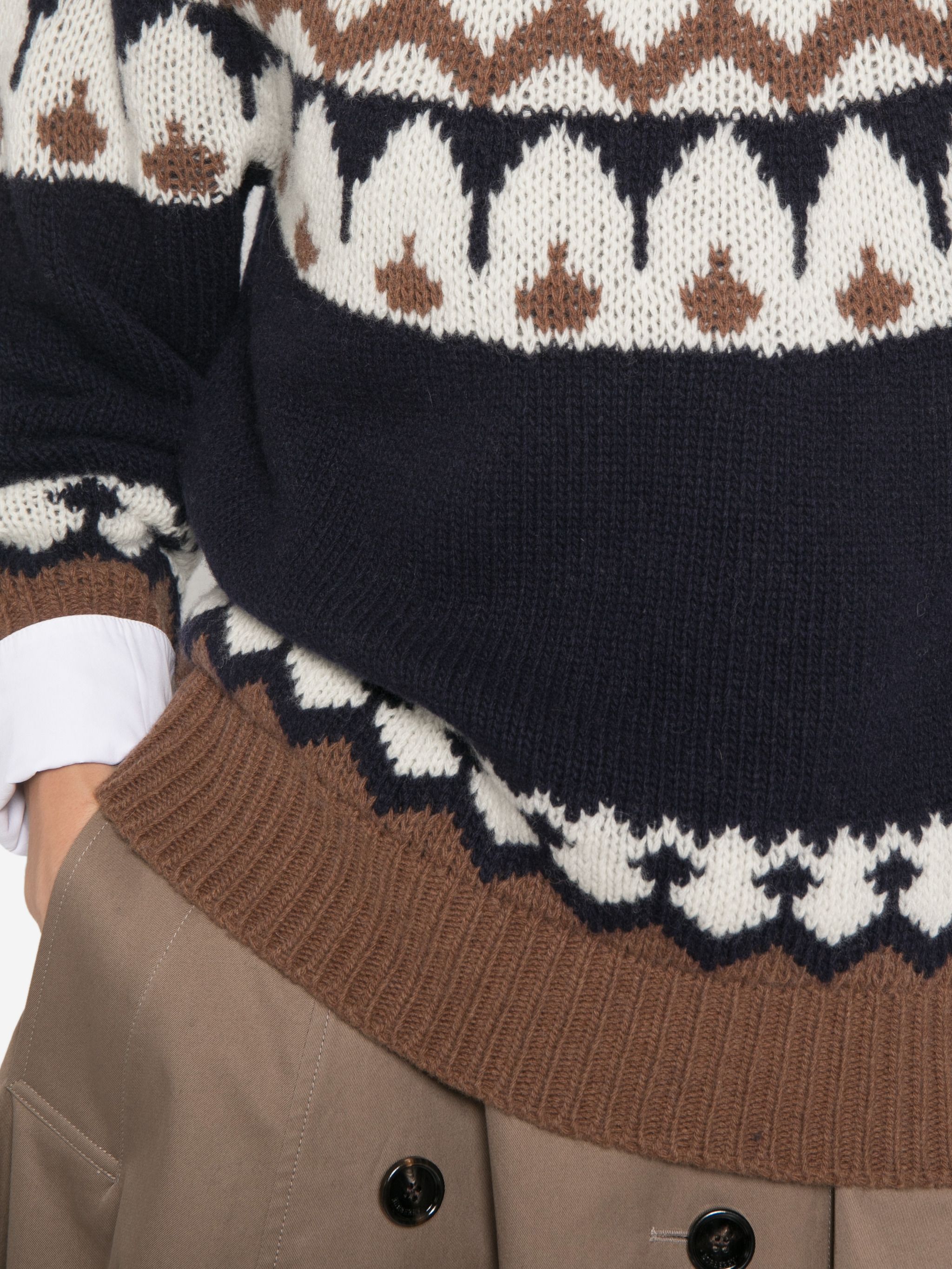 Ermanno Blue Wool Sweater In Blue