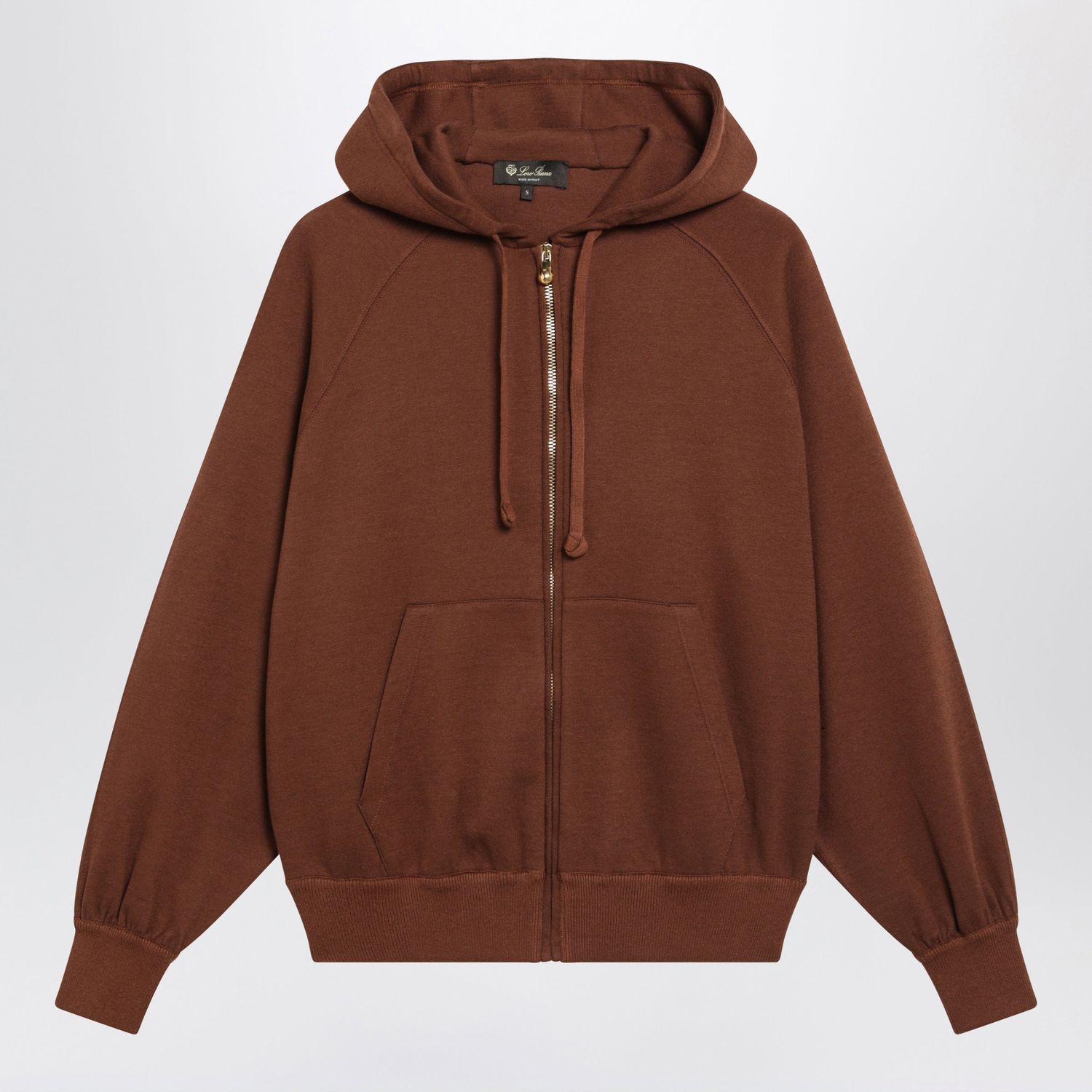 Brown Cotton Hoodie