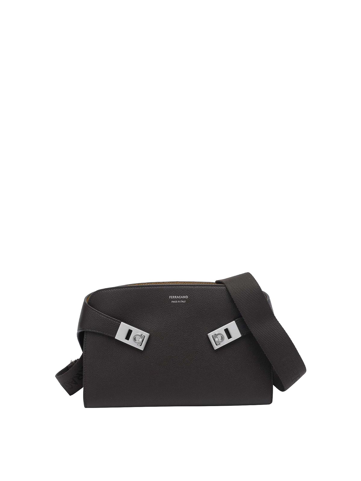 Brown Mini Hug Crossbody Bag