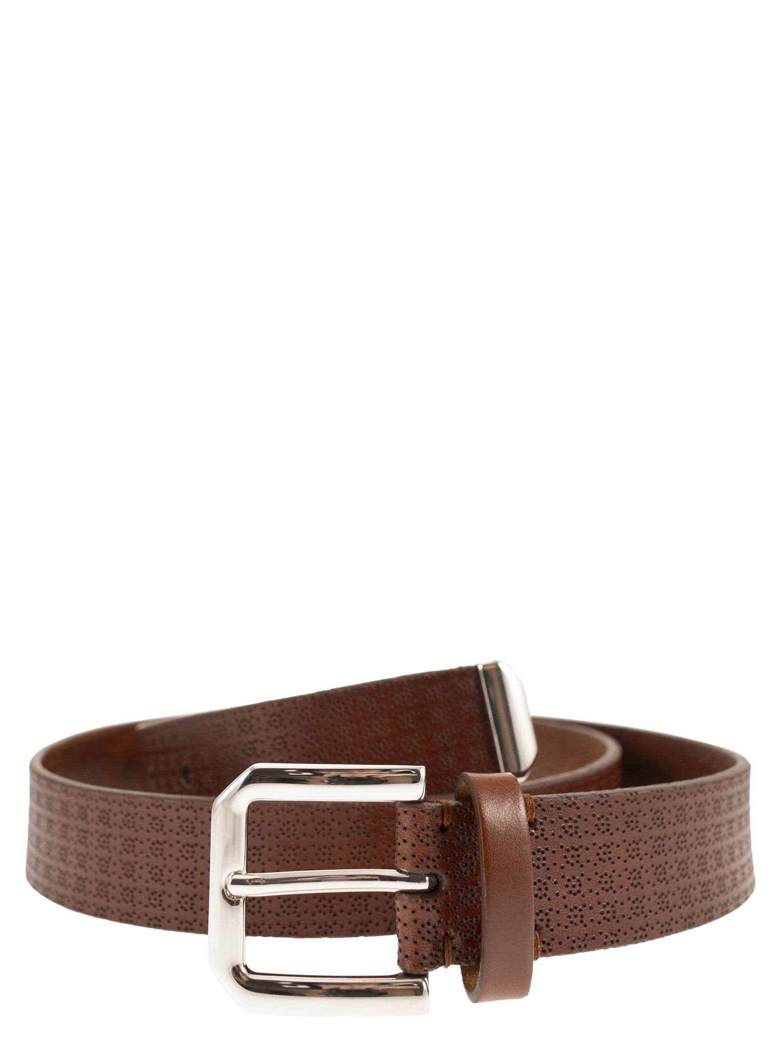Micro-Perforated Leather Belt