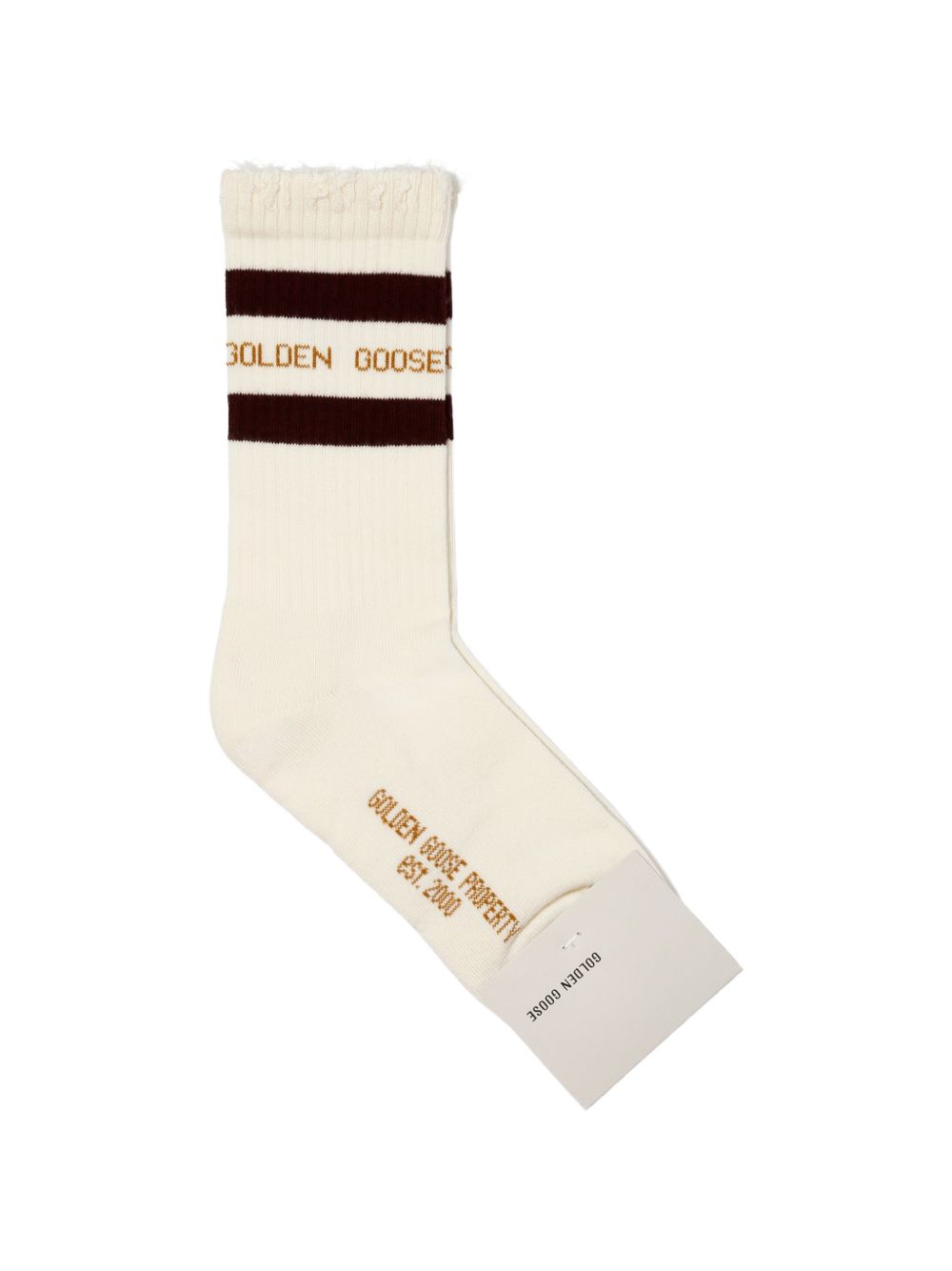 Calzini In Misto Cotone Con Logo E Righe