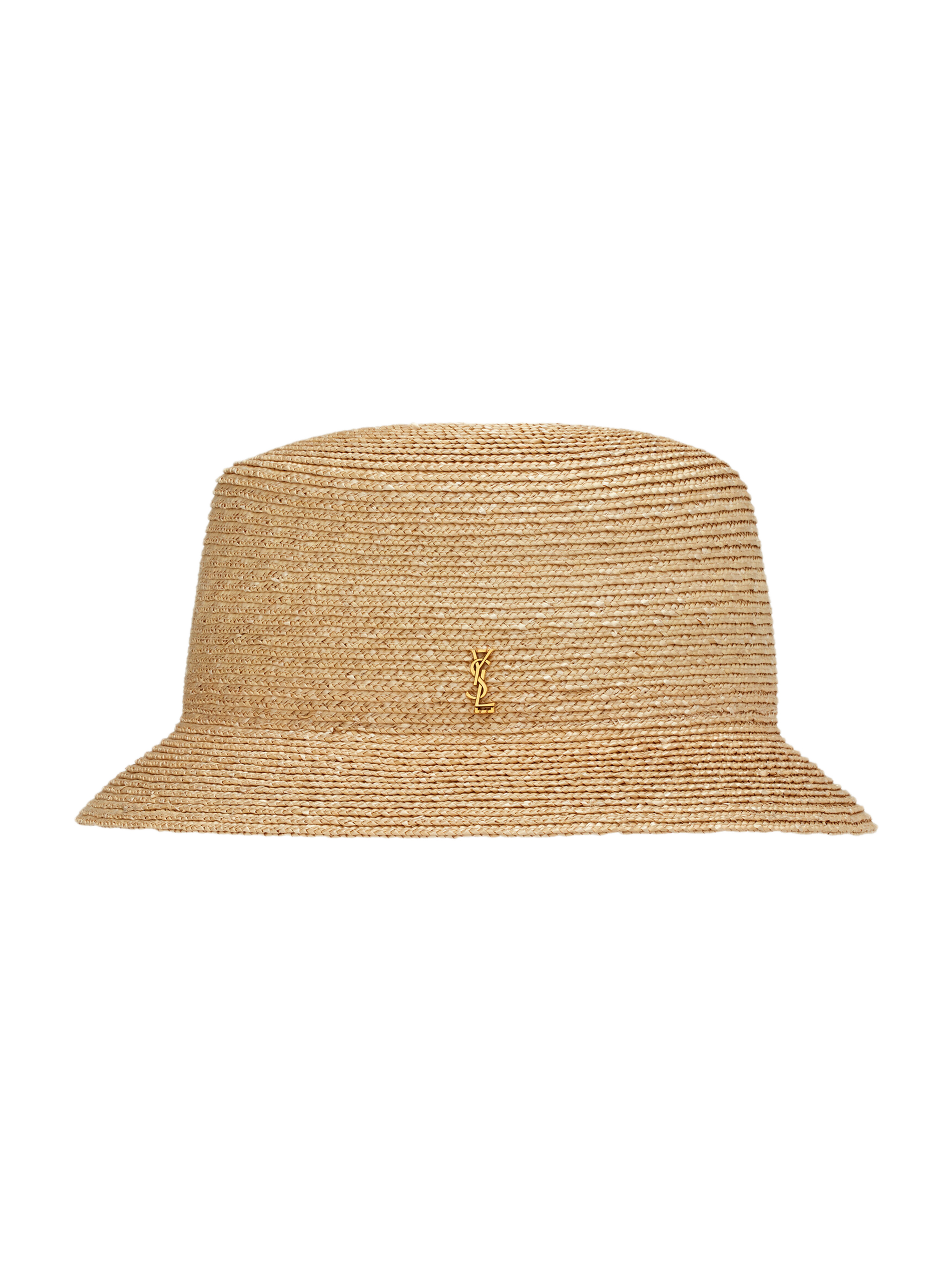 Saint Laurent Cappello Fedora In Paglia In Brown
