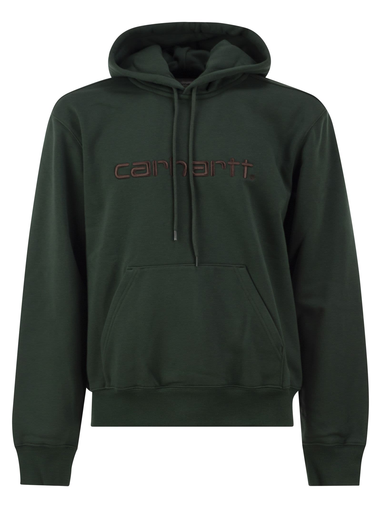 Hoodie With Embroidered Logo