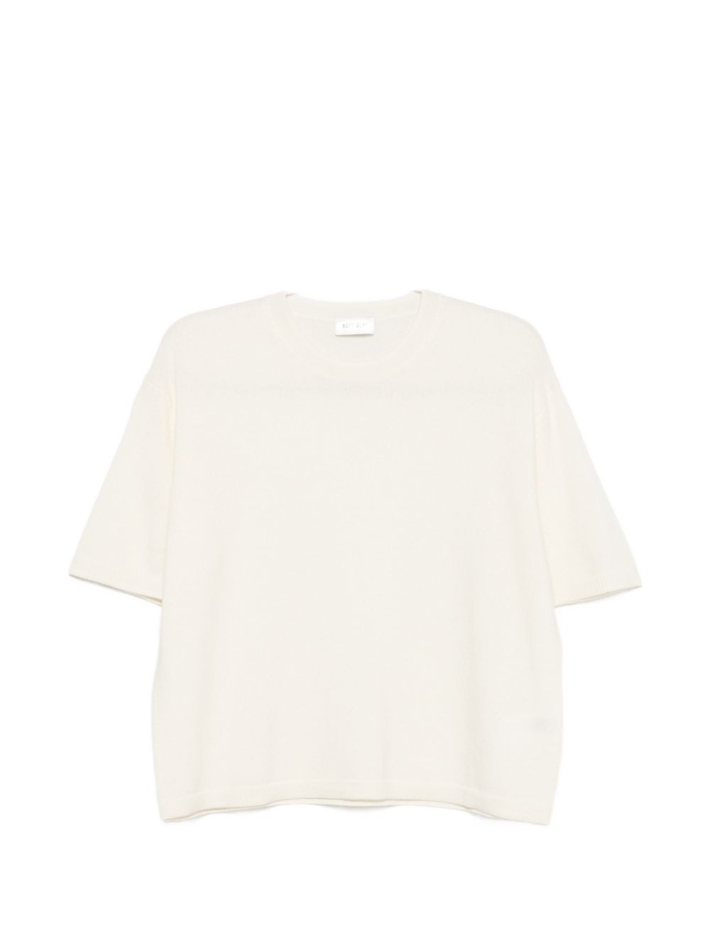 Soft Goat Cashmere T-shirt In White
