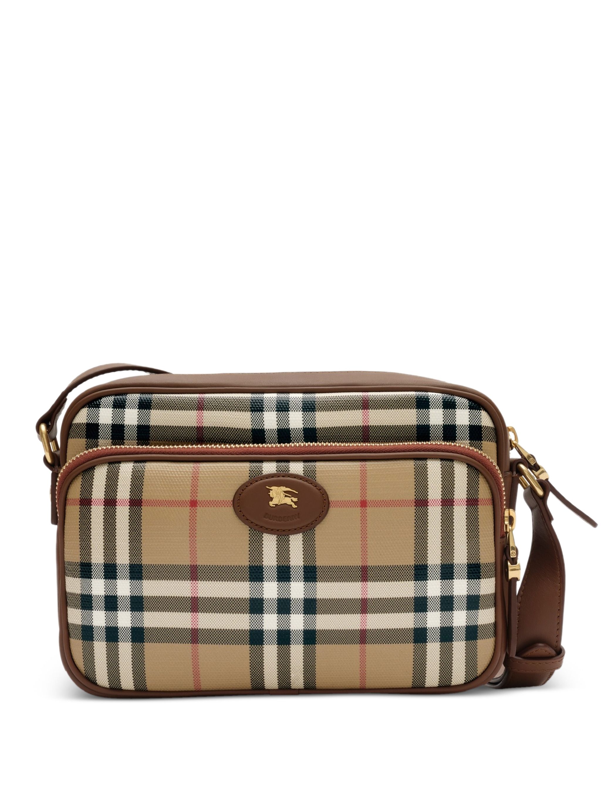 Check Pocket Crossbody Bag