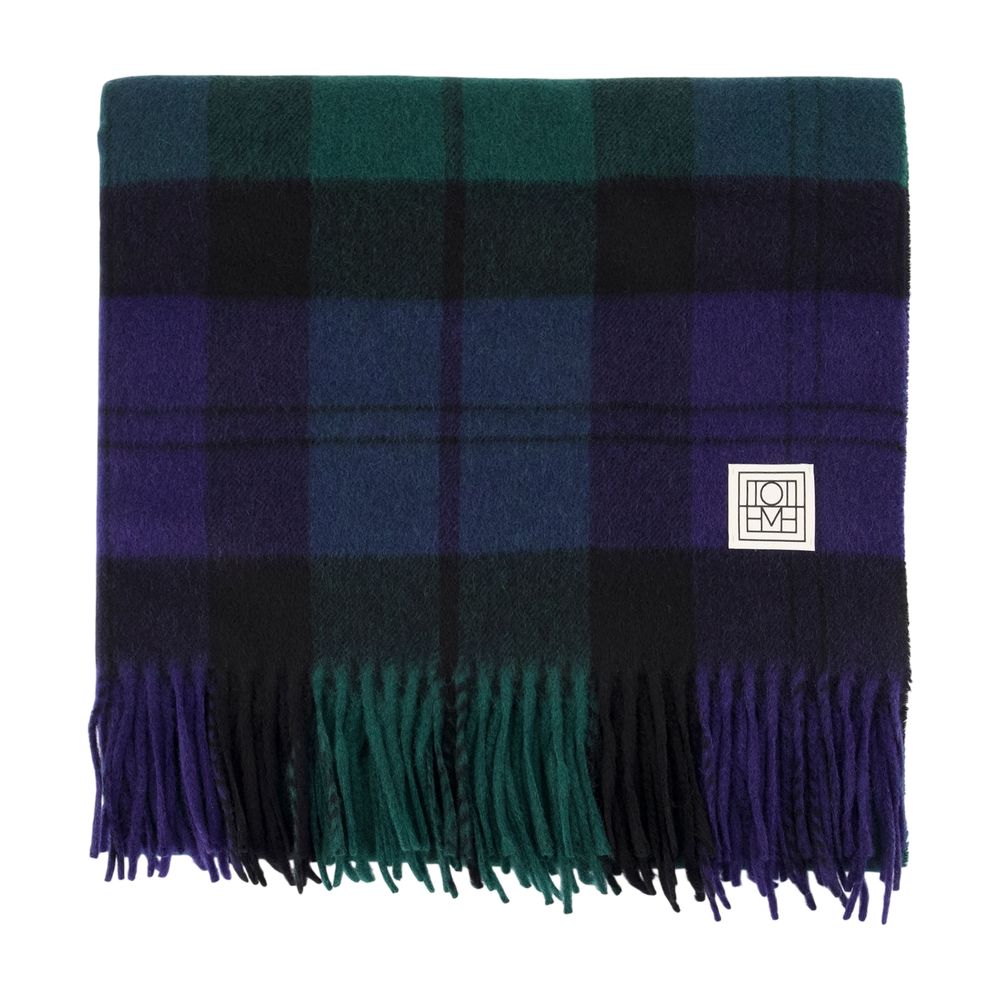 Checked Scarf -  - Cashmere - Green