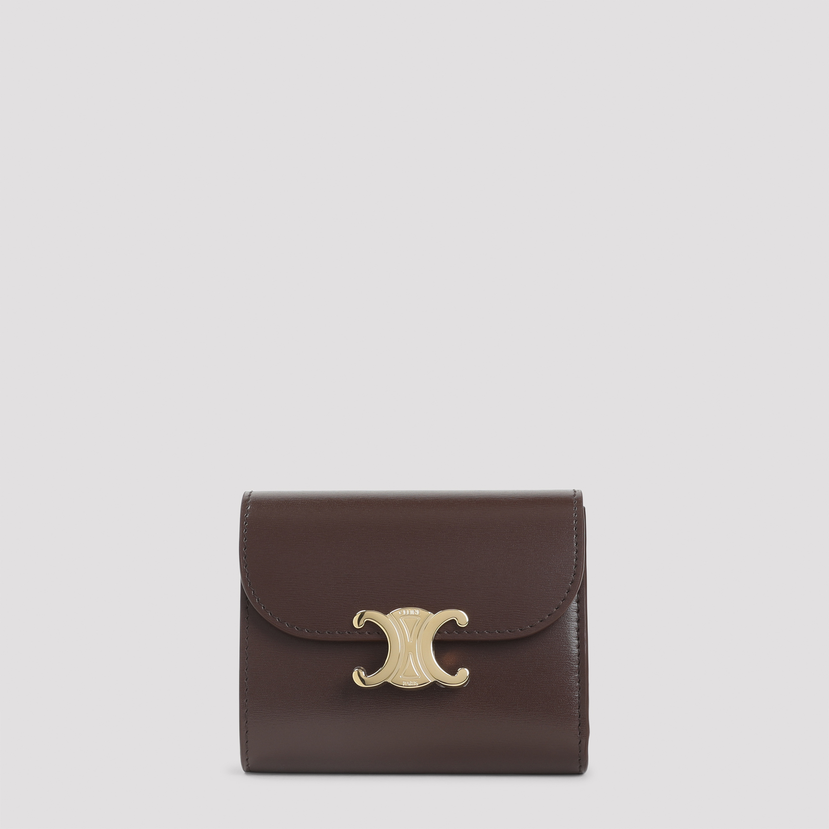 Chestnut Leather Small Flap Wallet
