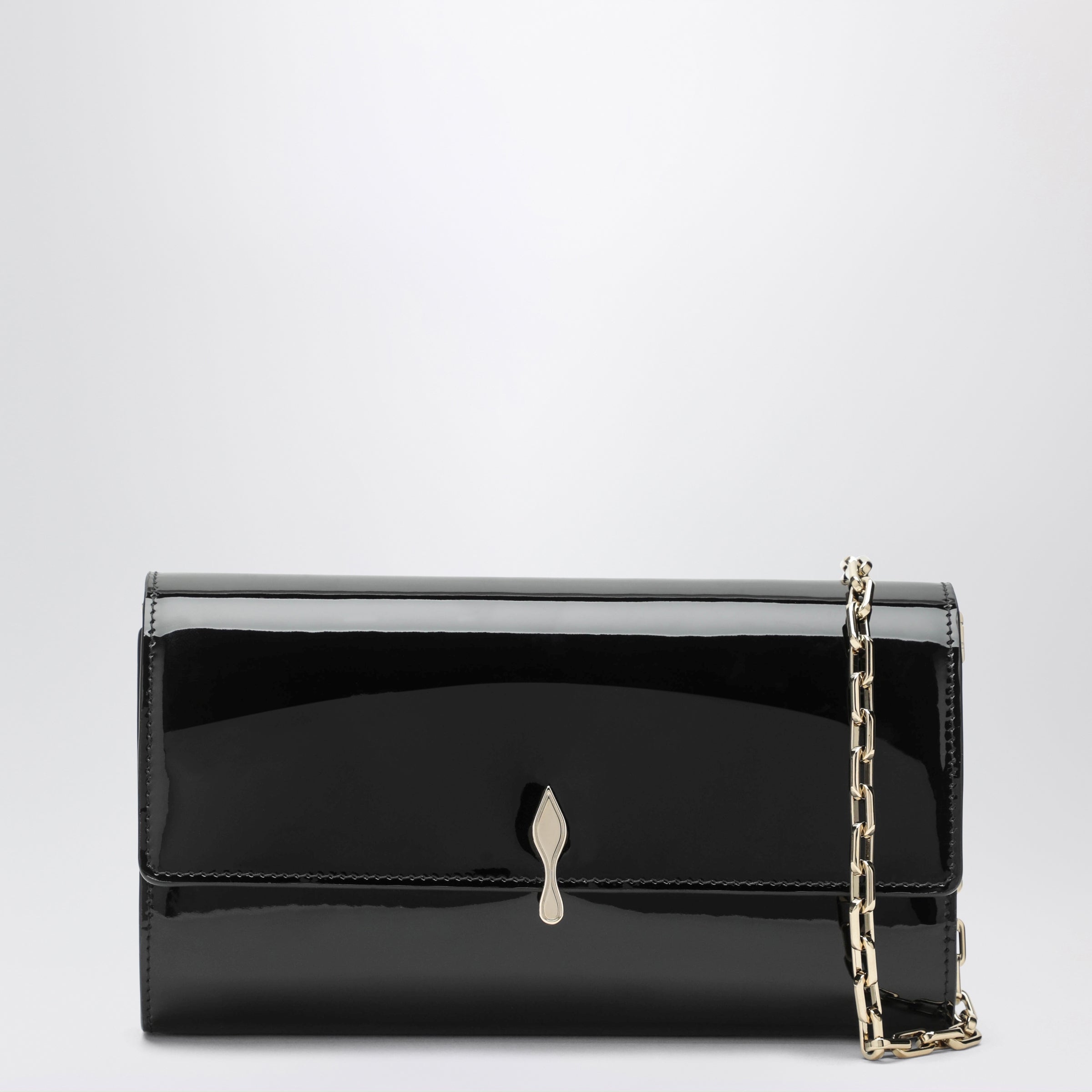Black Bettina Wallet In Patent Calfskin