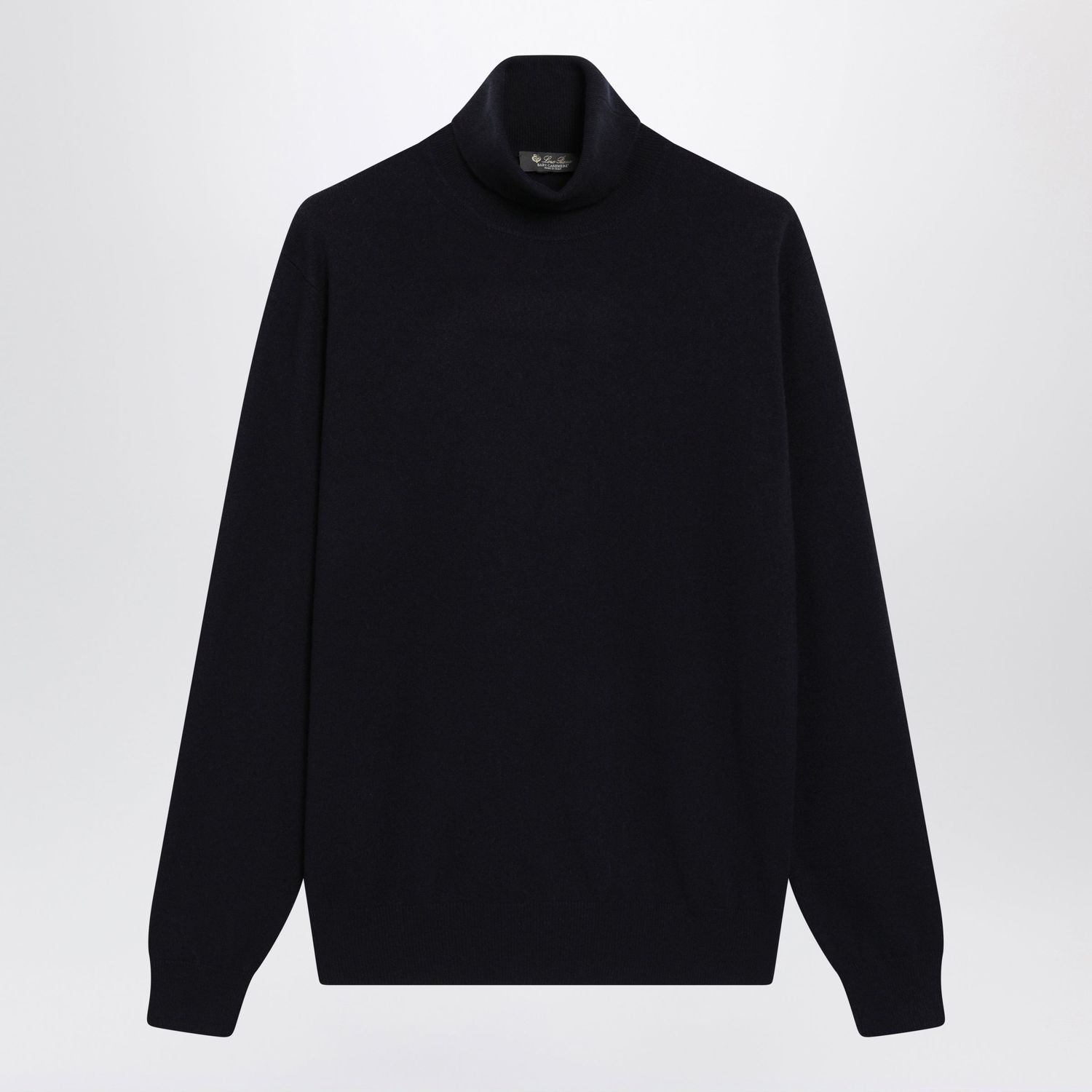 Classic Turtleneck In Navy Blue Baby Cashmere