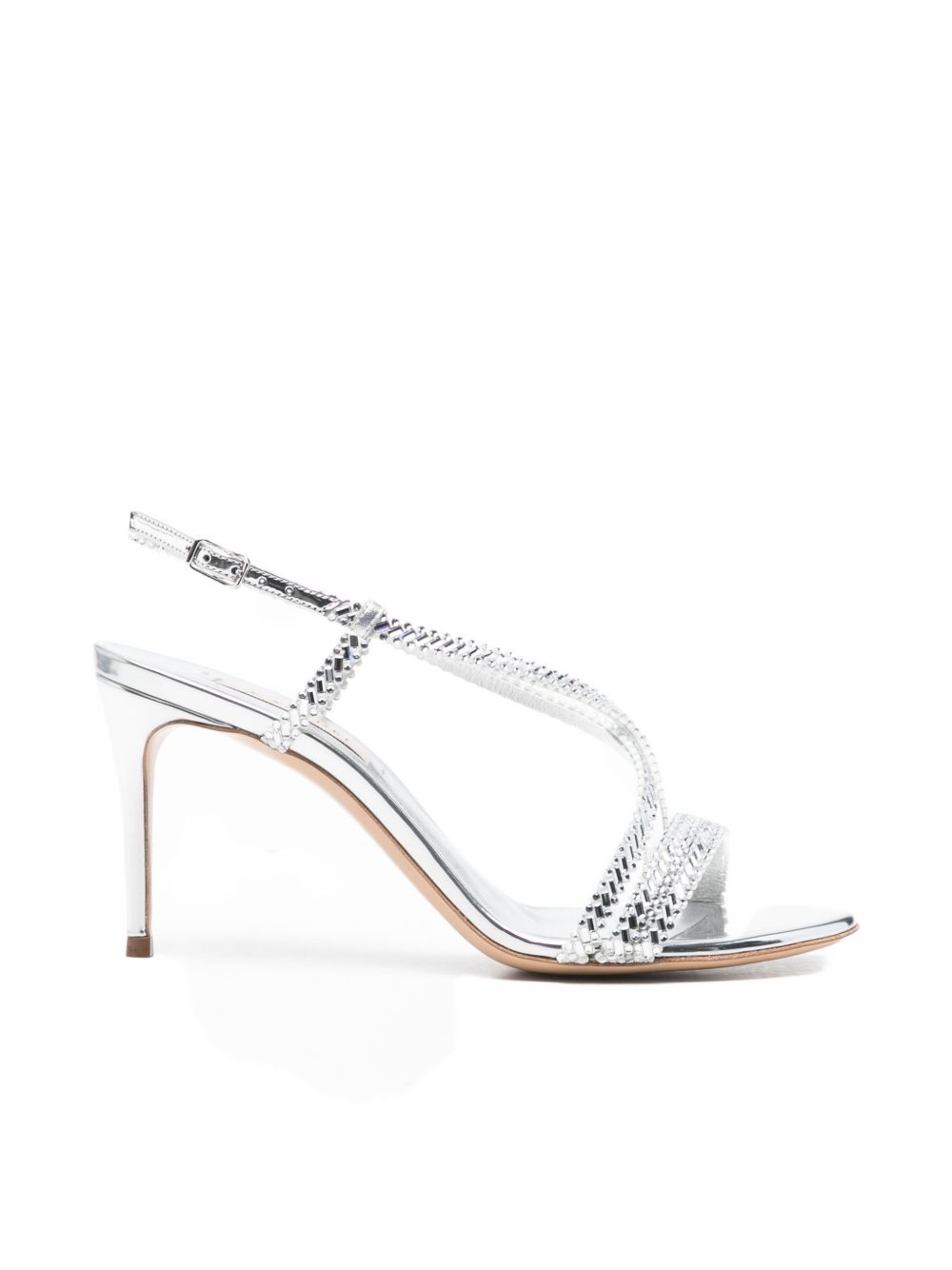 Criss-Cross Strap Silver
