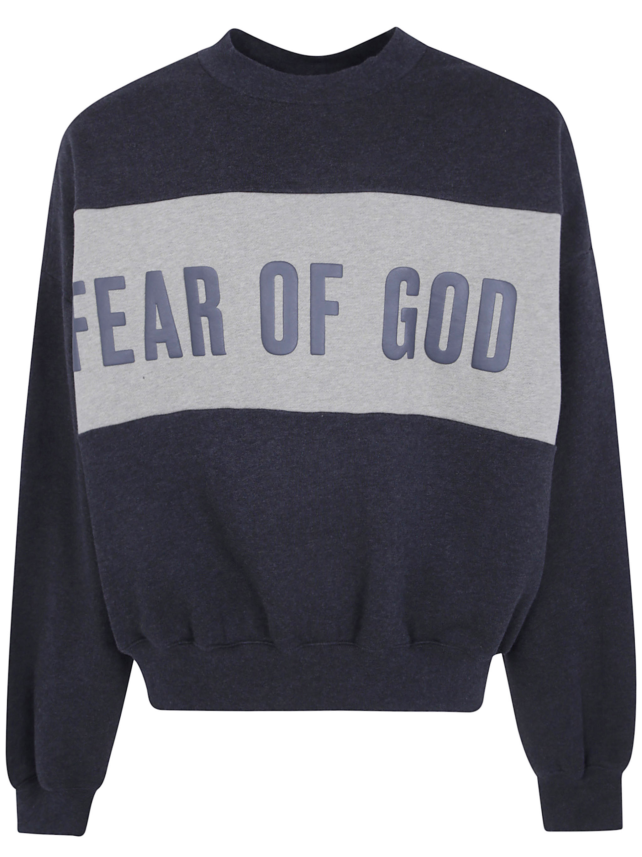 Cropped Relaxed Panelled Sweatshirt