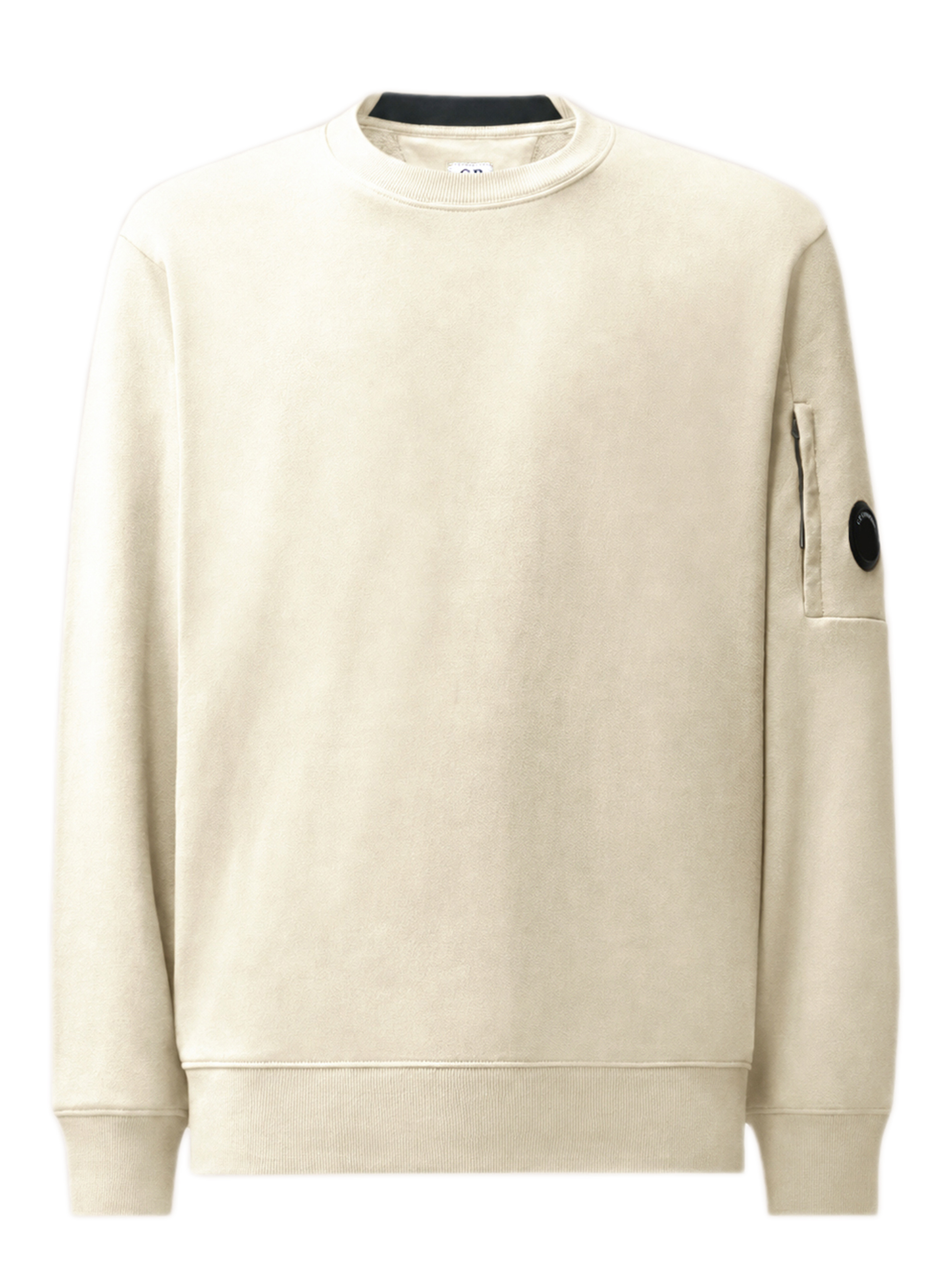 Diagonal Raised Fleece Lens Crewneck Sweatshirt