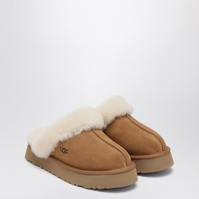 Disquette Slippers In Chestnut