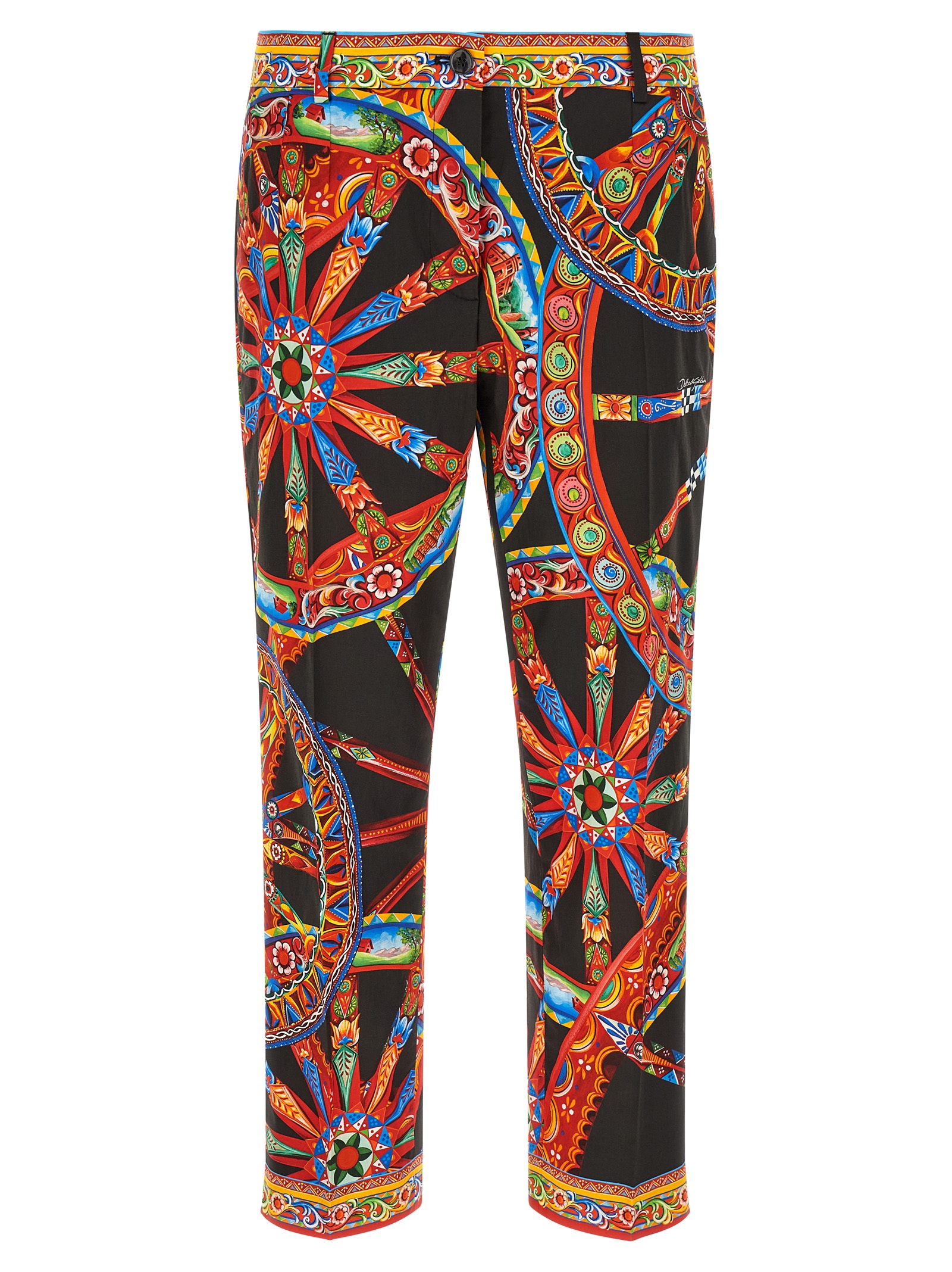 Dolce & Gabbana 'carretto' Pants In Multicolor