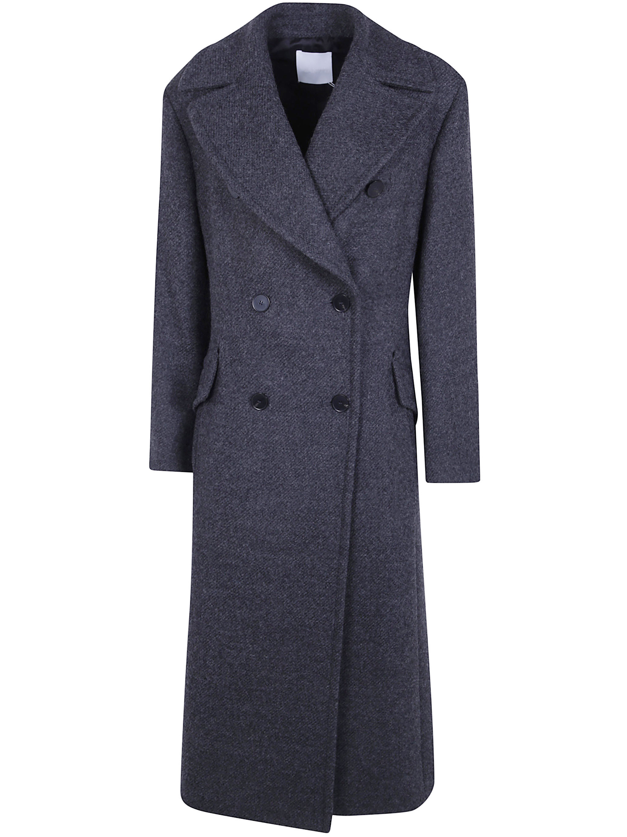Mantù Mantu Double Breasted Coat In Grey